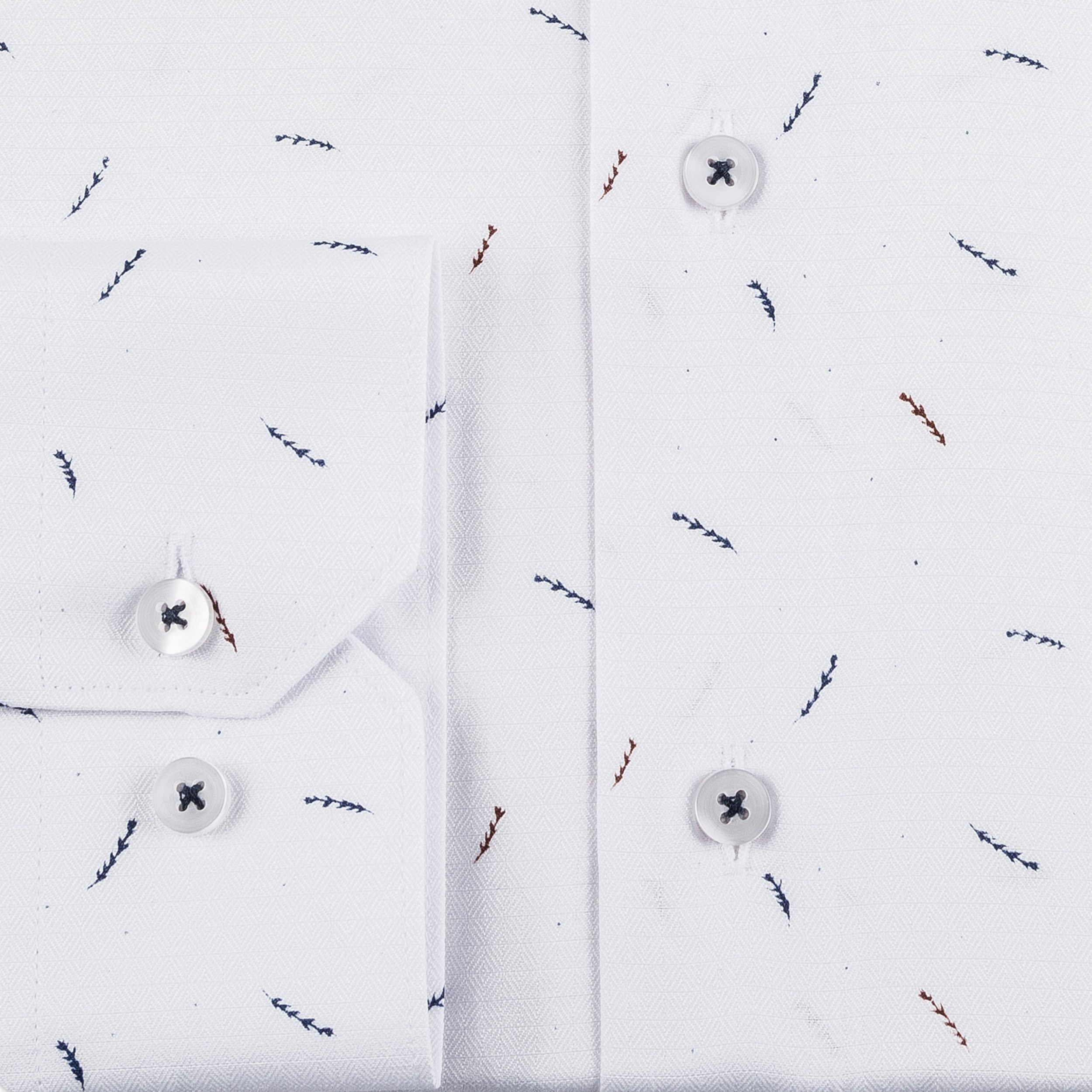 White - Navy Long Sleeve Shirt