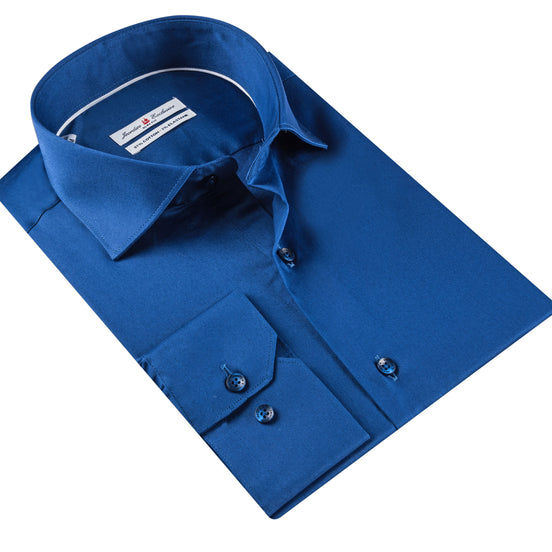 Royal Blue Cotton Shirt