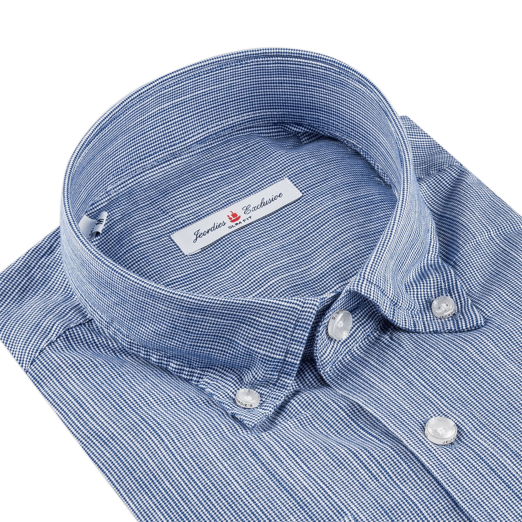 Sax Blue Cotton Shirt