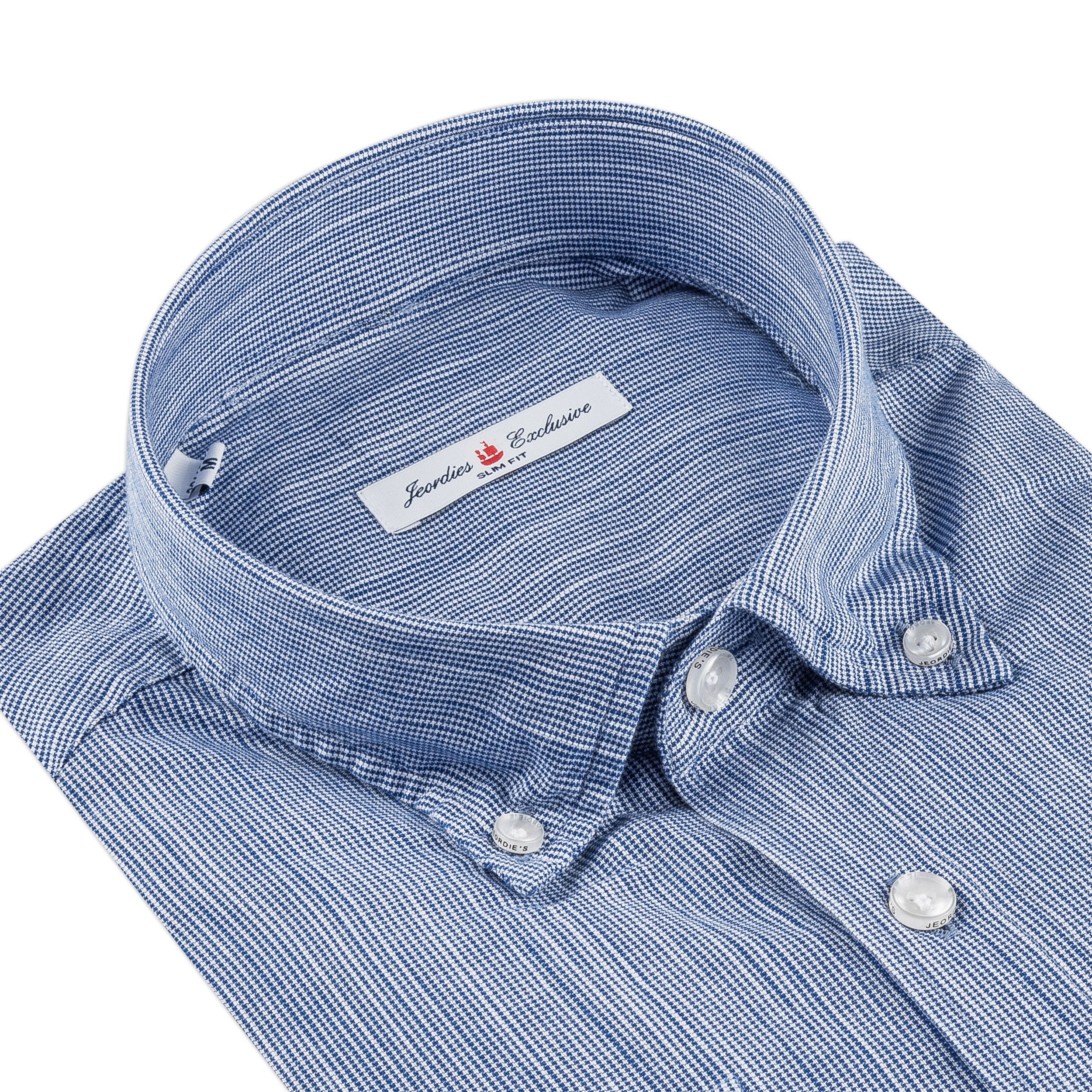 Sax Blue Cotton Shirt