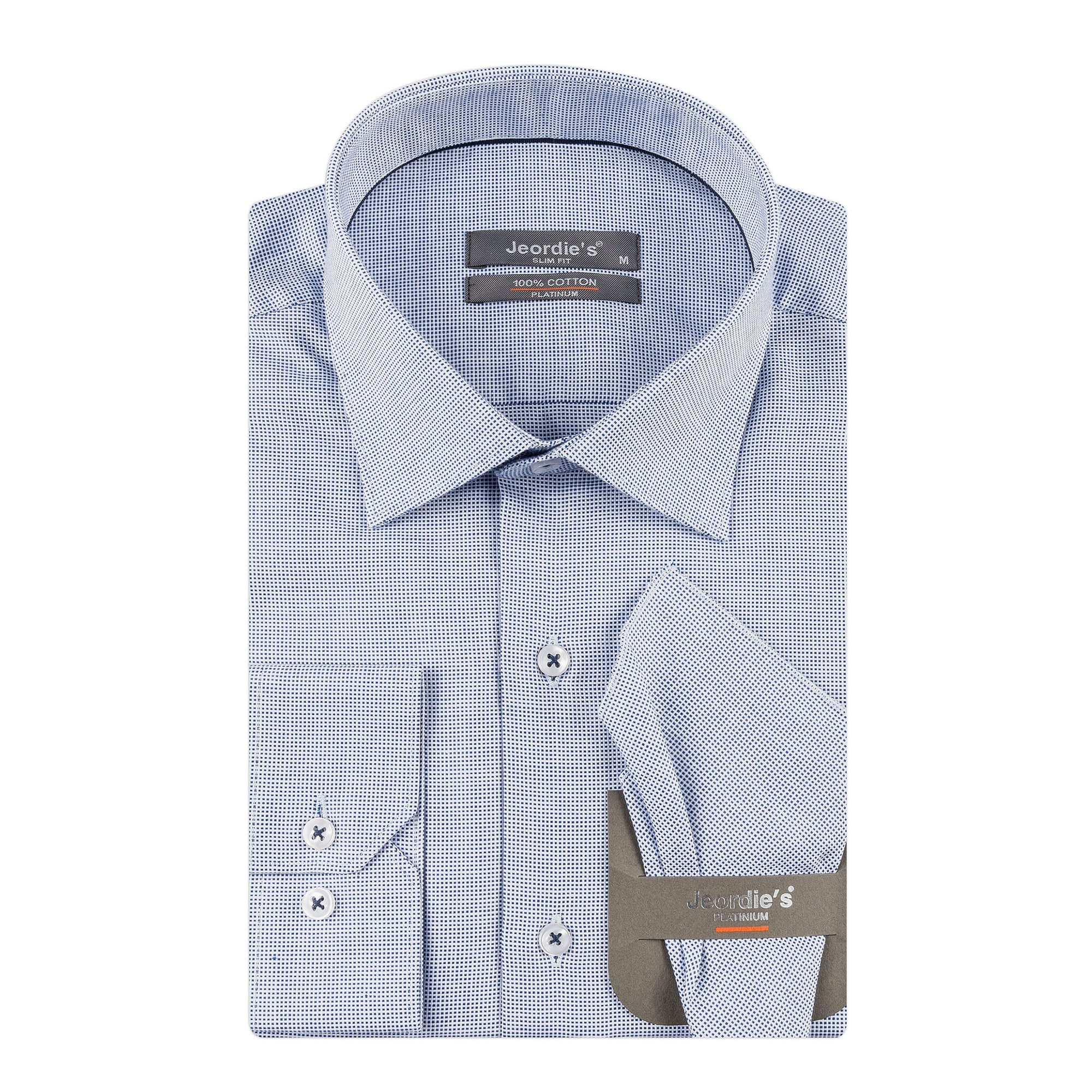 Sax Blue Cotton Shirt