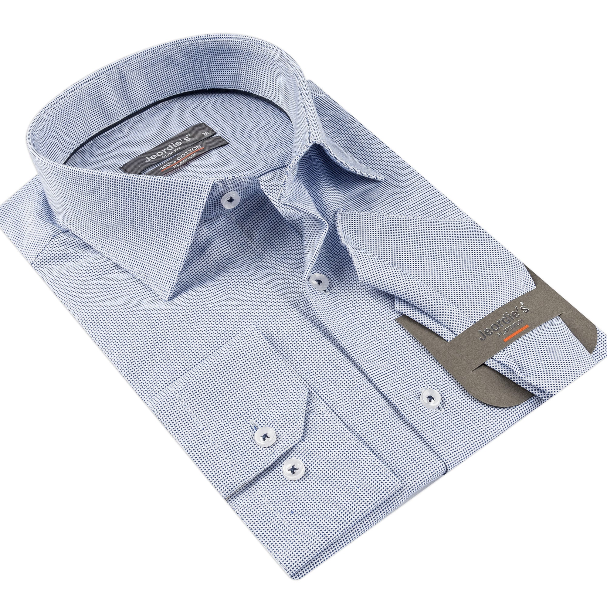 Sax Blue Cotton Shirt