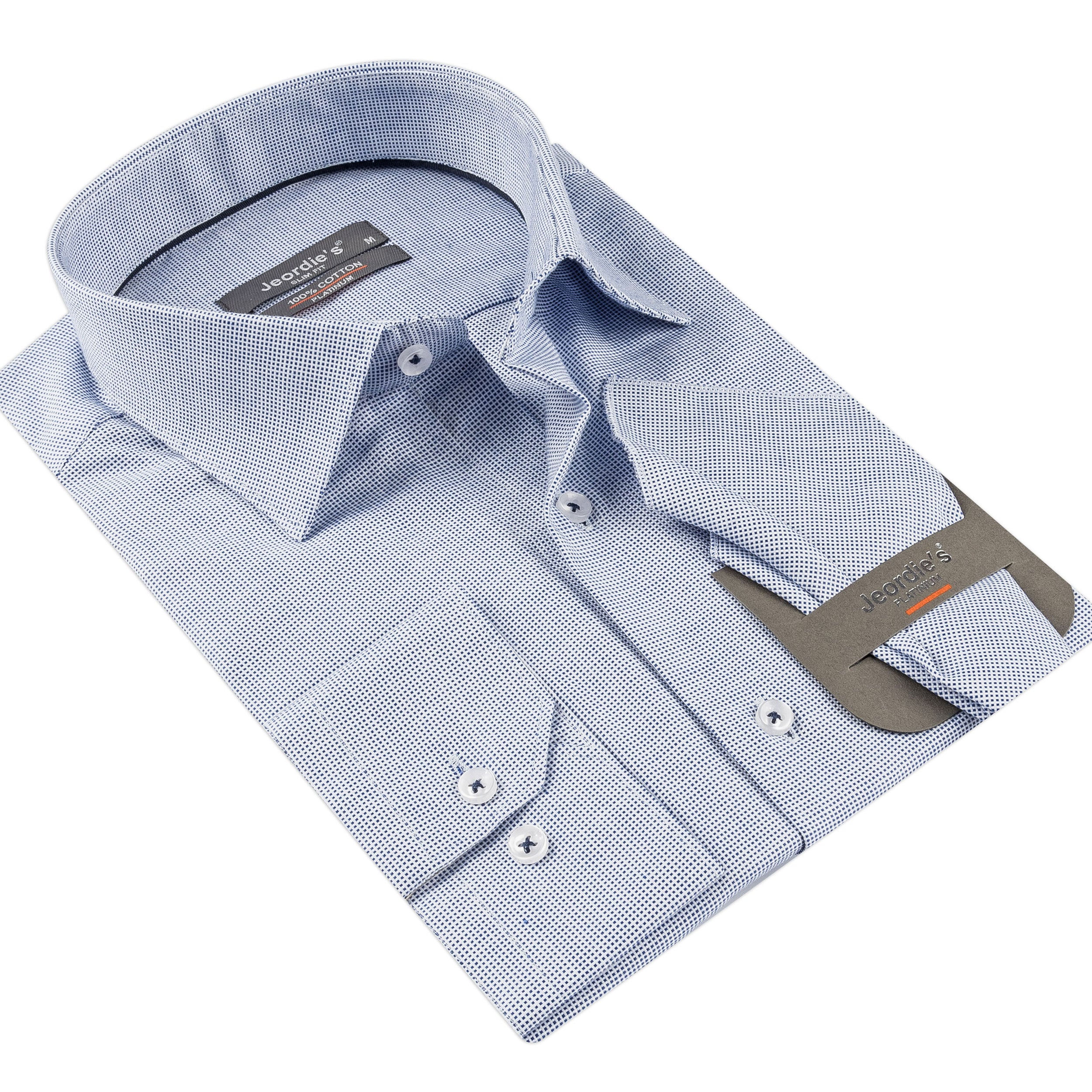 Sax Blue Cotton Shirt