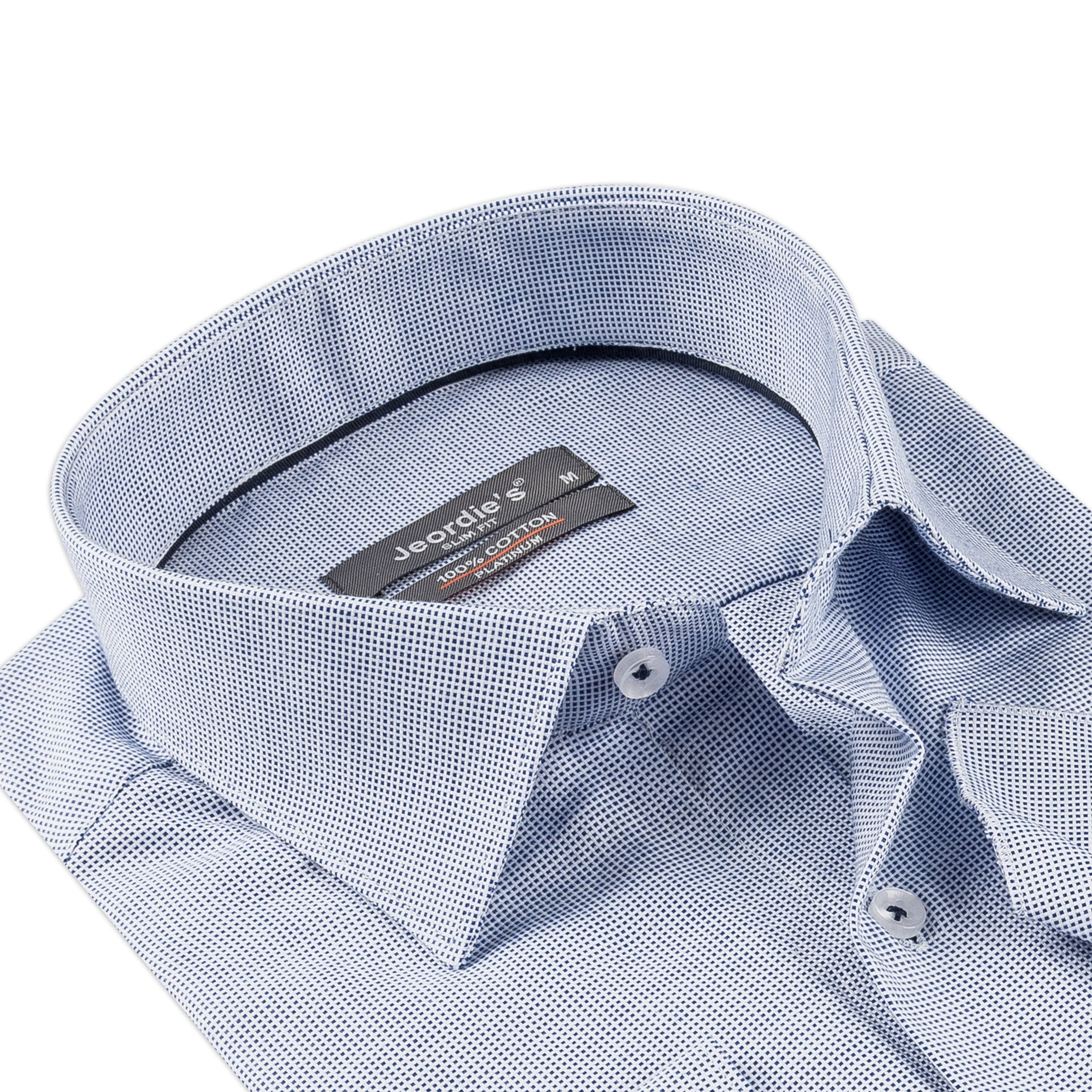 Sax Blue Cotton Shirt
