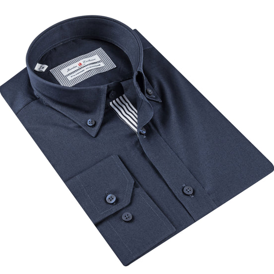 Navy Cotton Shirt