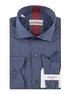 Navy - White Cotton Shirt
