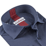 Navy - White Cotton Shirt