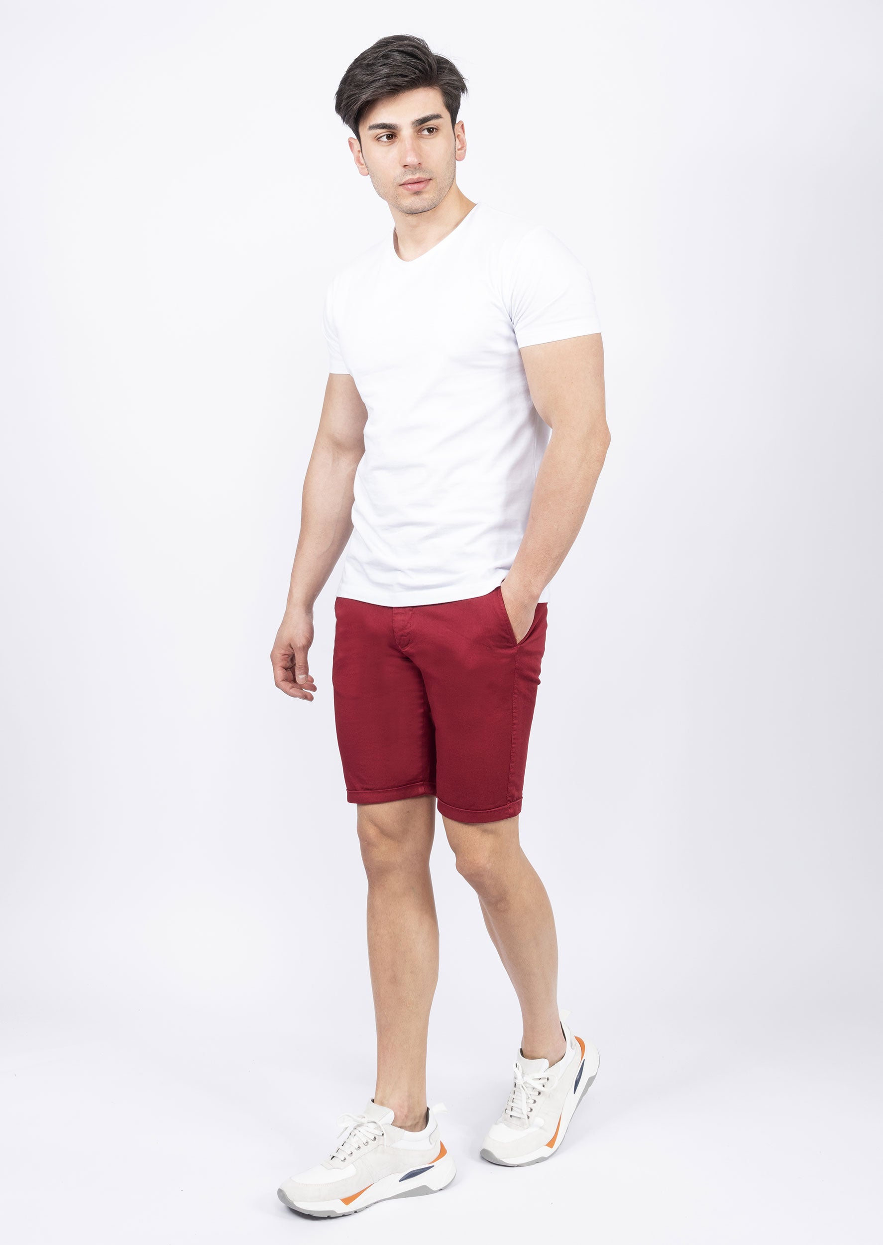 Burgundy Bermuda Short
