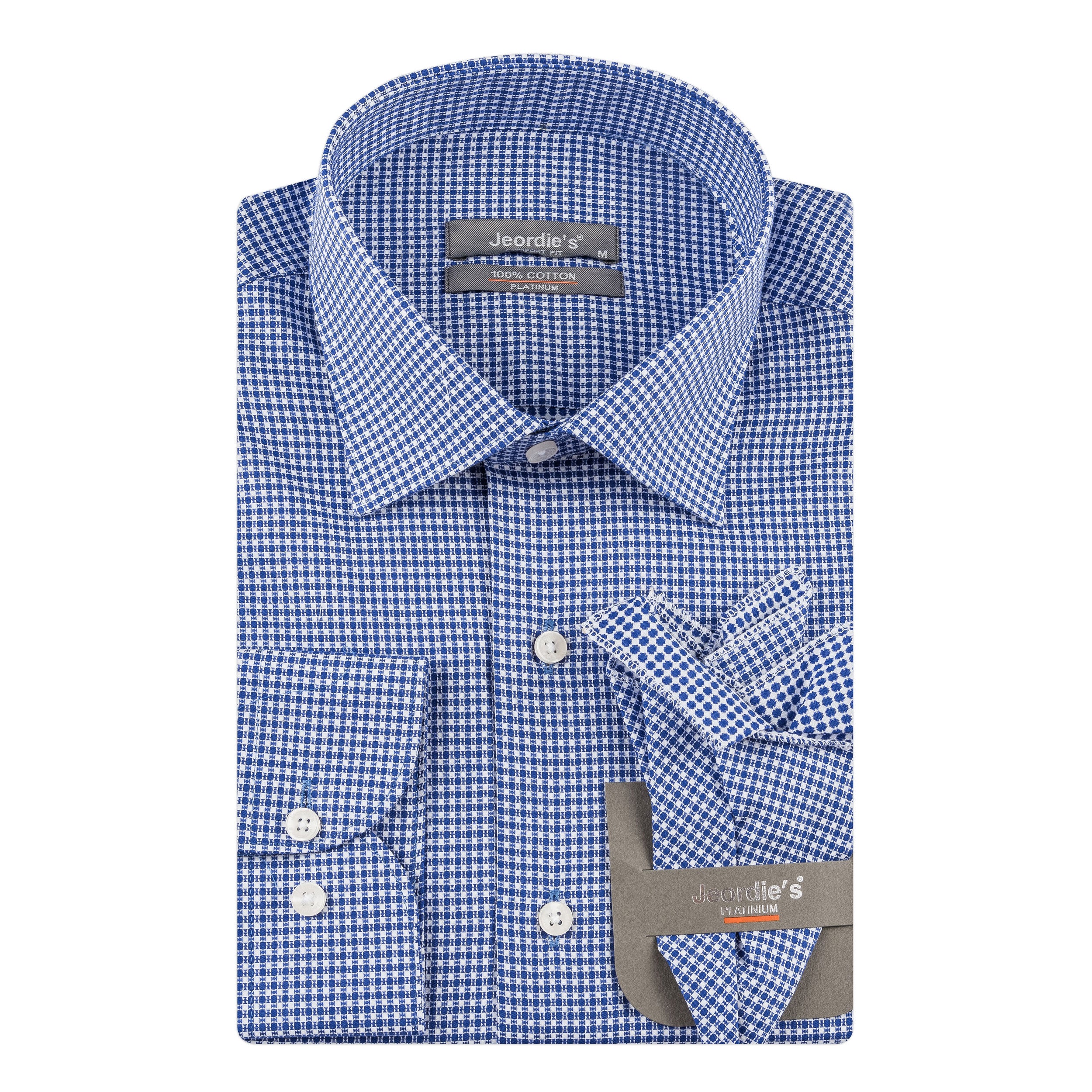 Sax Blue Cotton Shirt