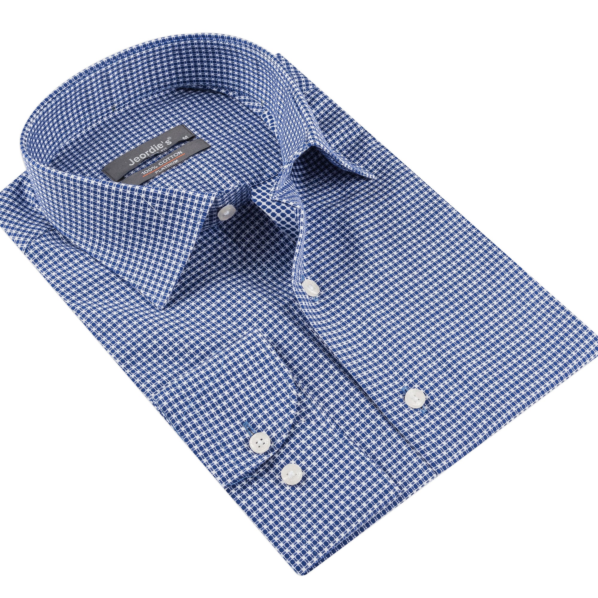 Sax Blue Cotton Shirt