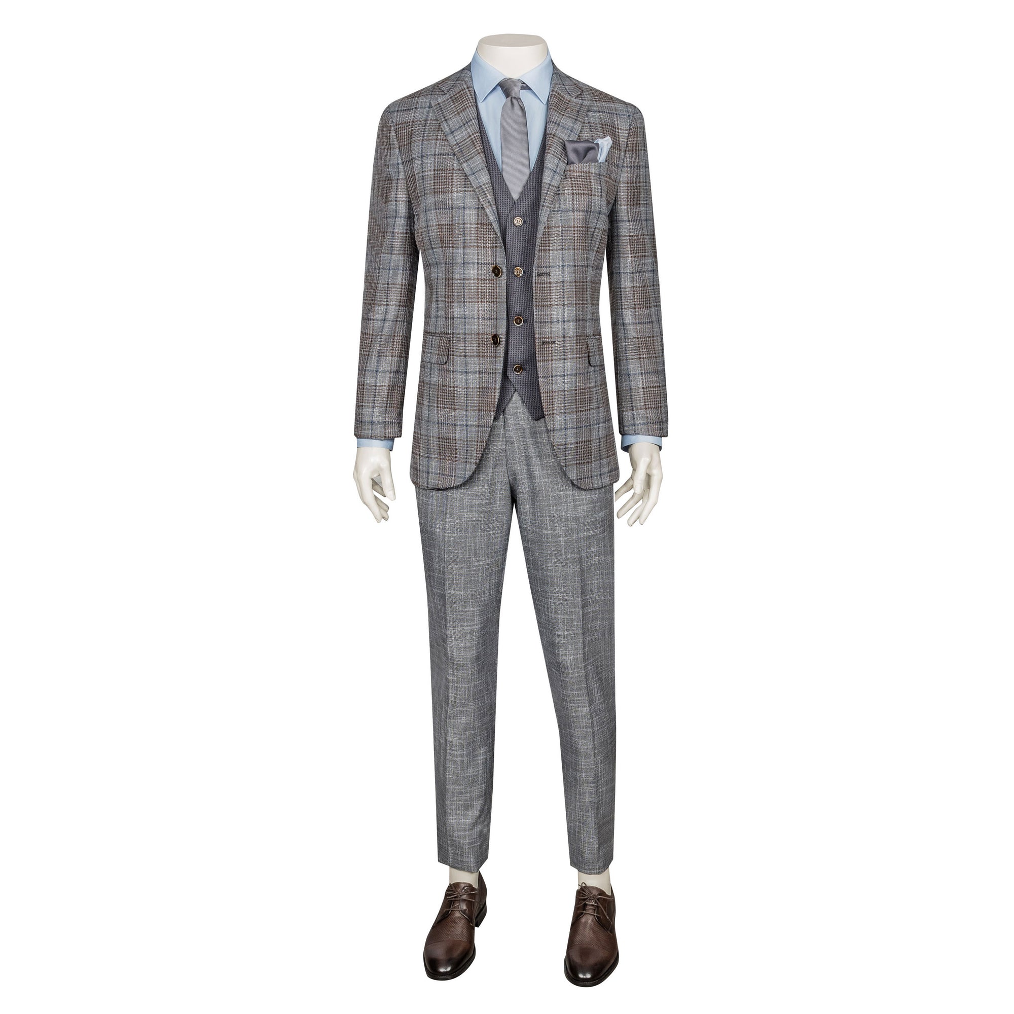 Brown Three-Piece Suit