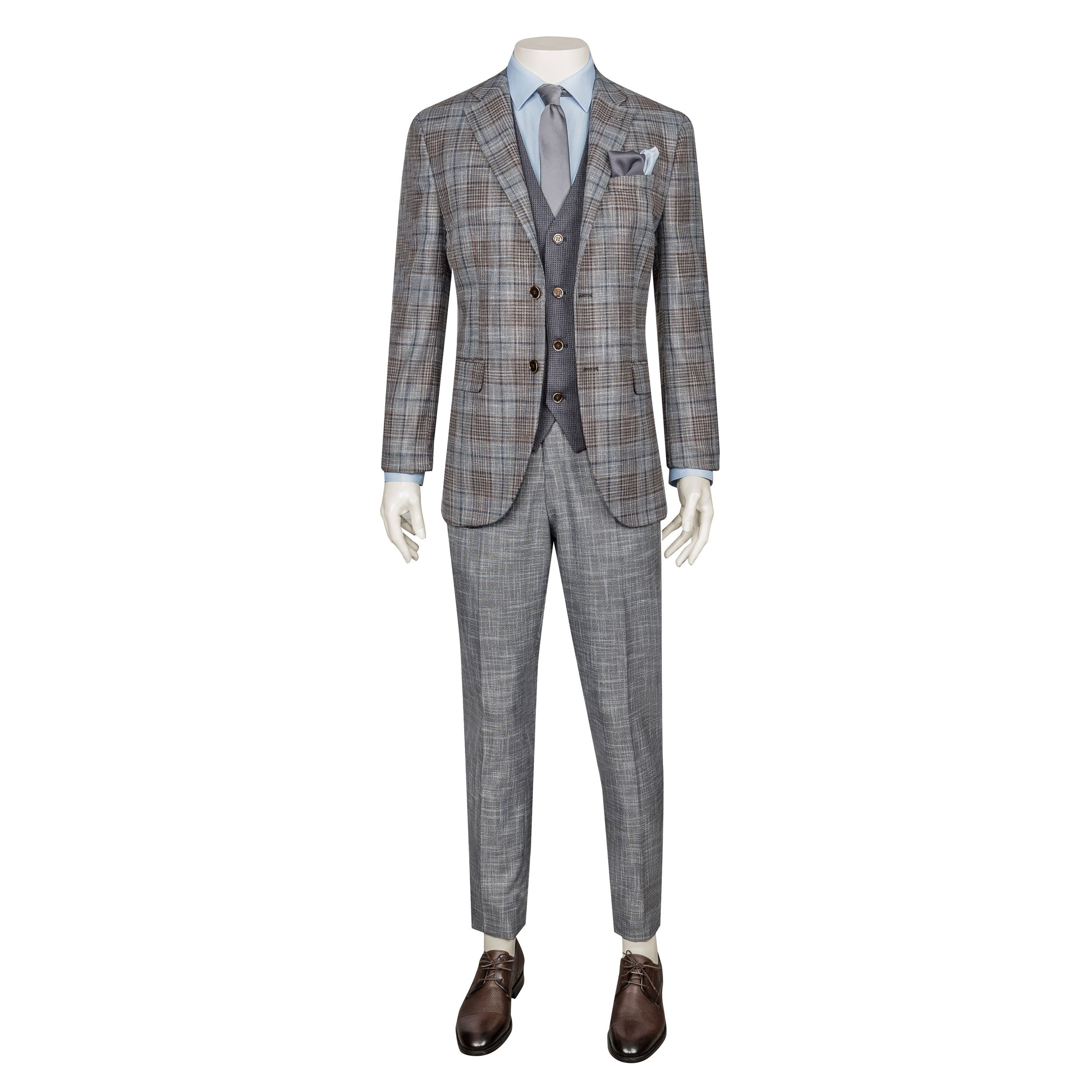 Brown Three-Piece Suit