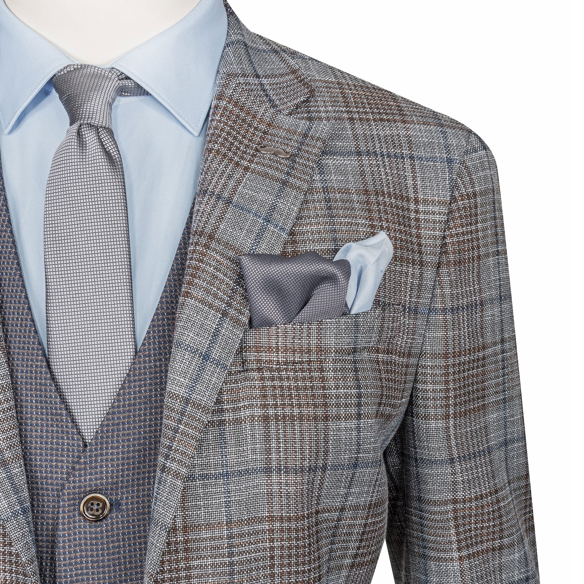 Brown Three-Piece Suit