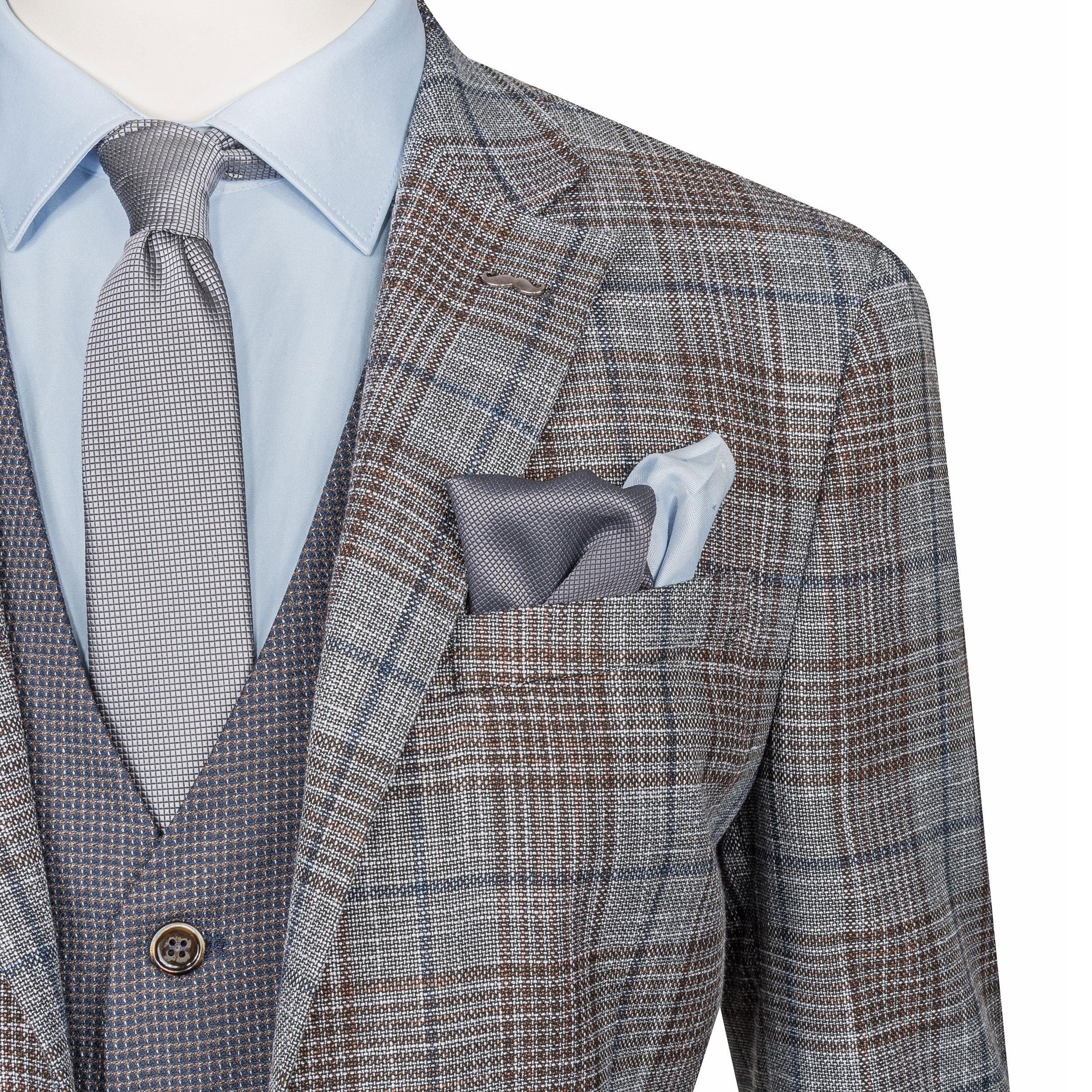 Brown Three-Piece Suit