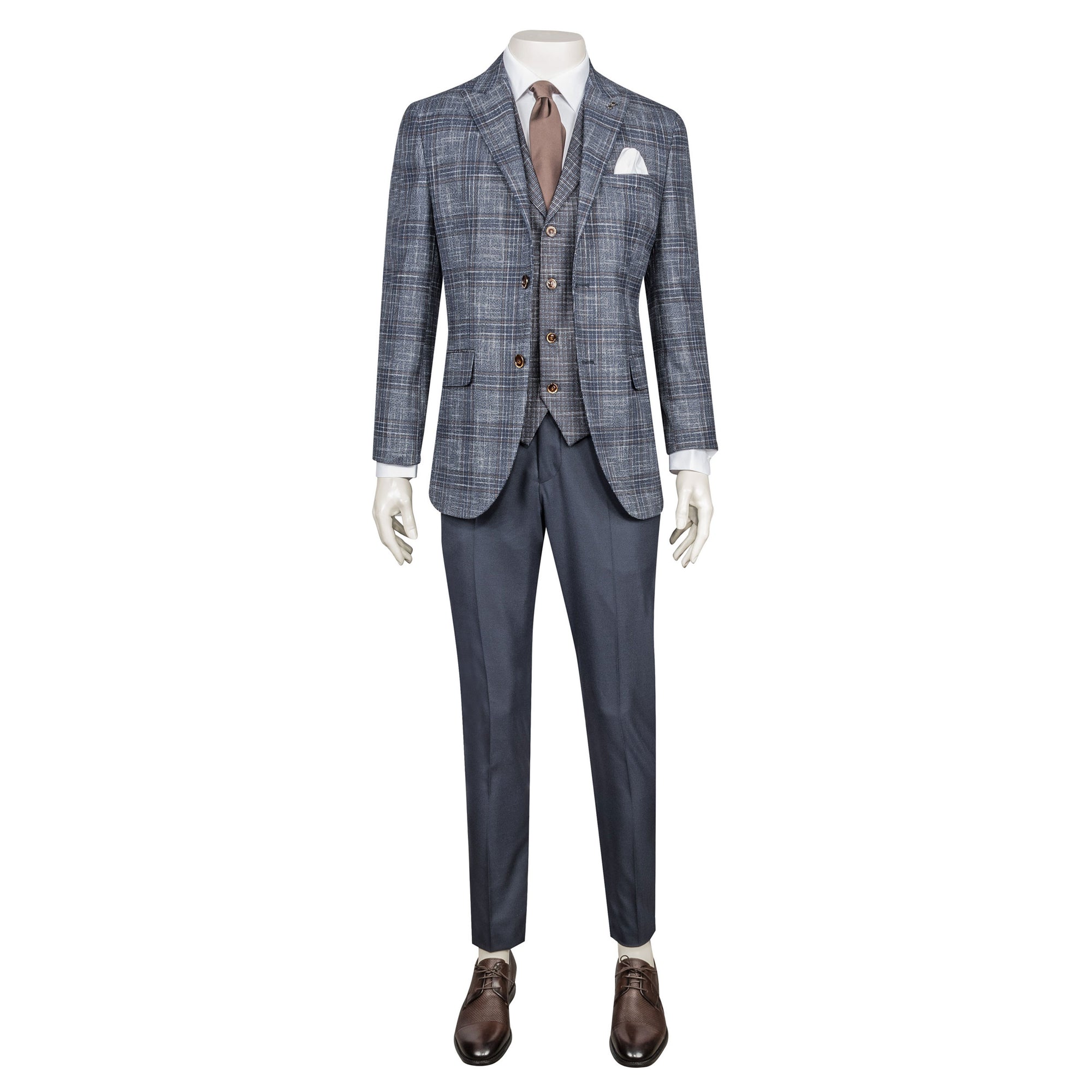 Dark Navy Three-Piece Suit