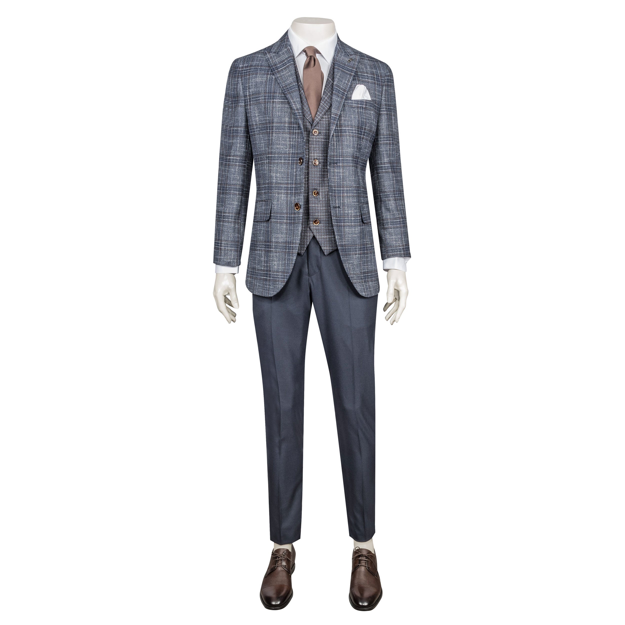 Dark Navy Three-Piece Suit