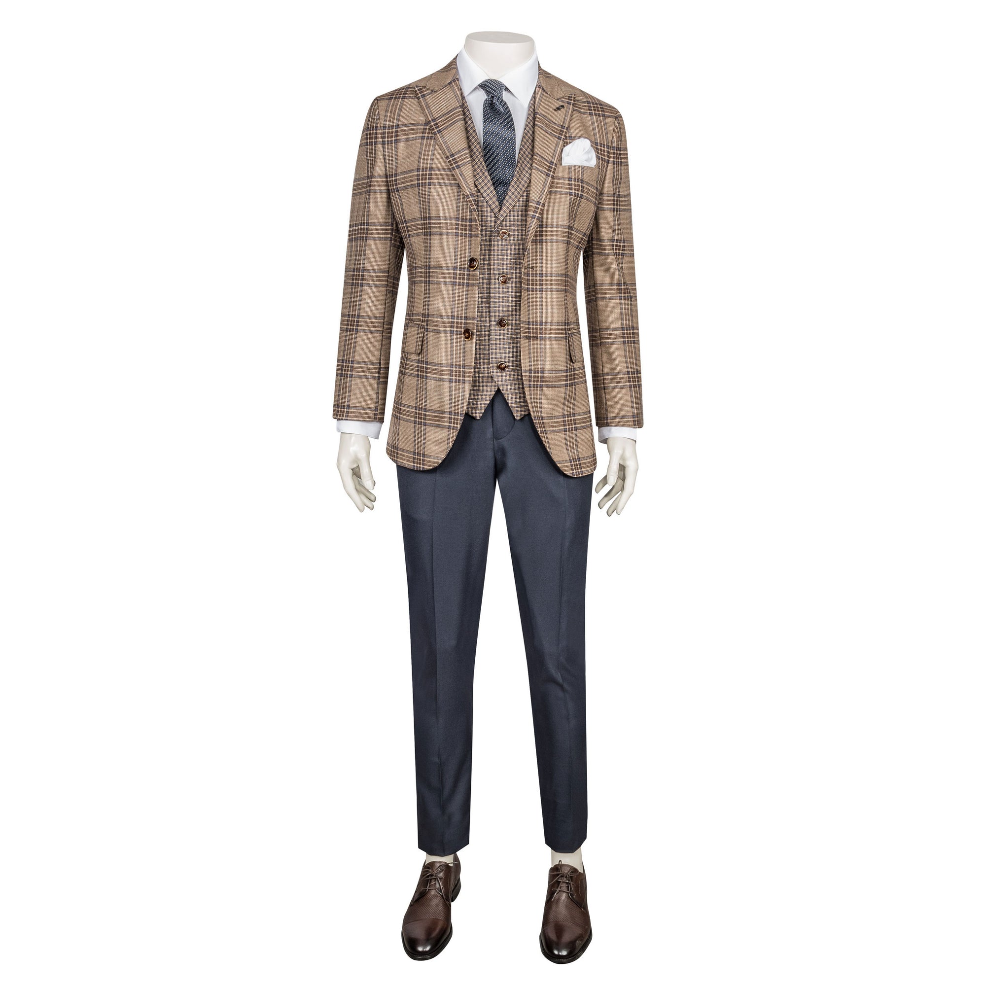 Brown Three-Piece Suit
