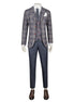 Navy - Beige Three-Piece Suit