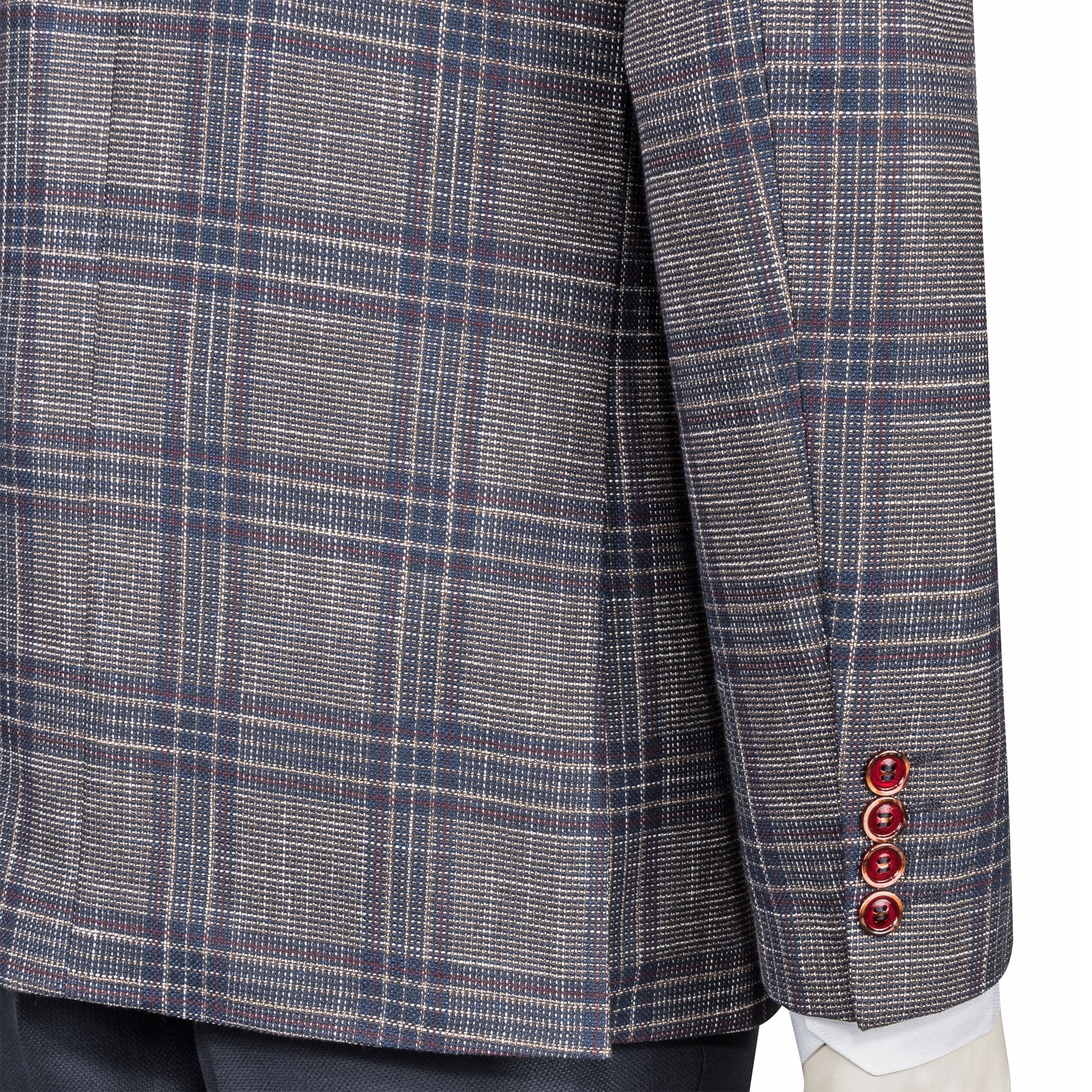Navy - Beige Three-Piece Suit