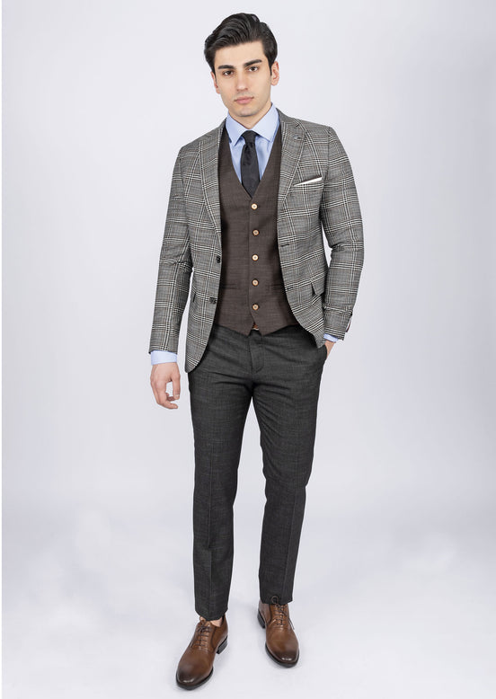 Black Three-Piece Suit