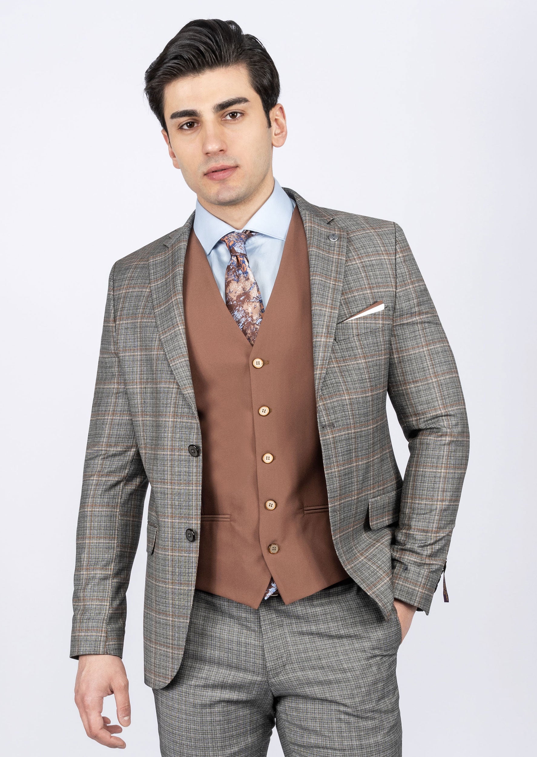 Black Three-Piece Suit