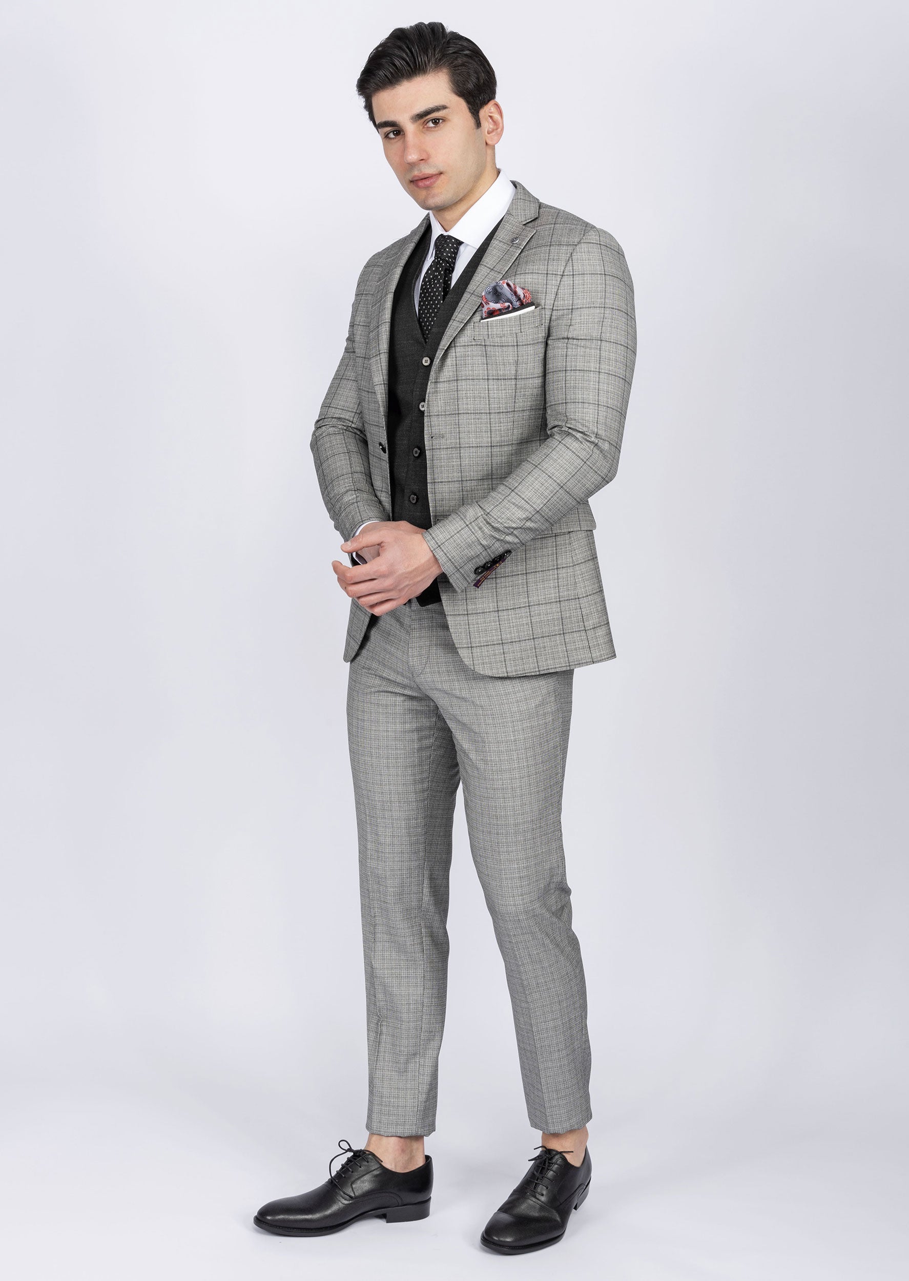 Grey Three-Piece Suit