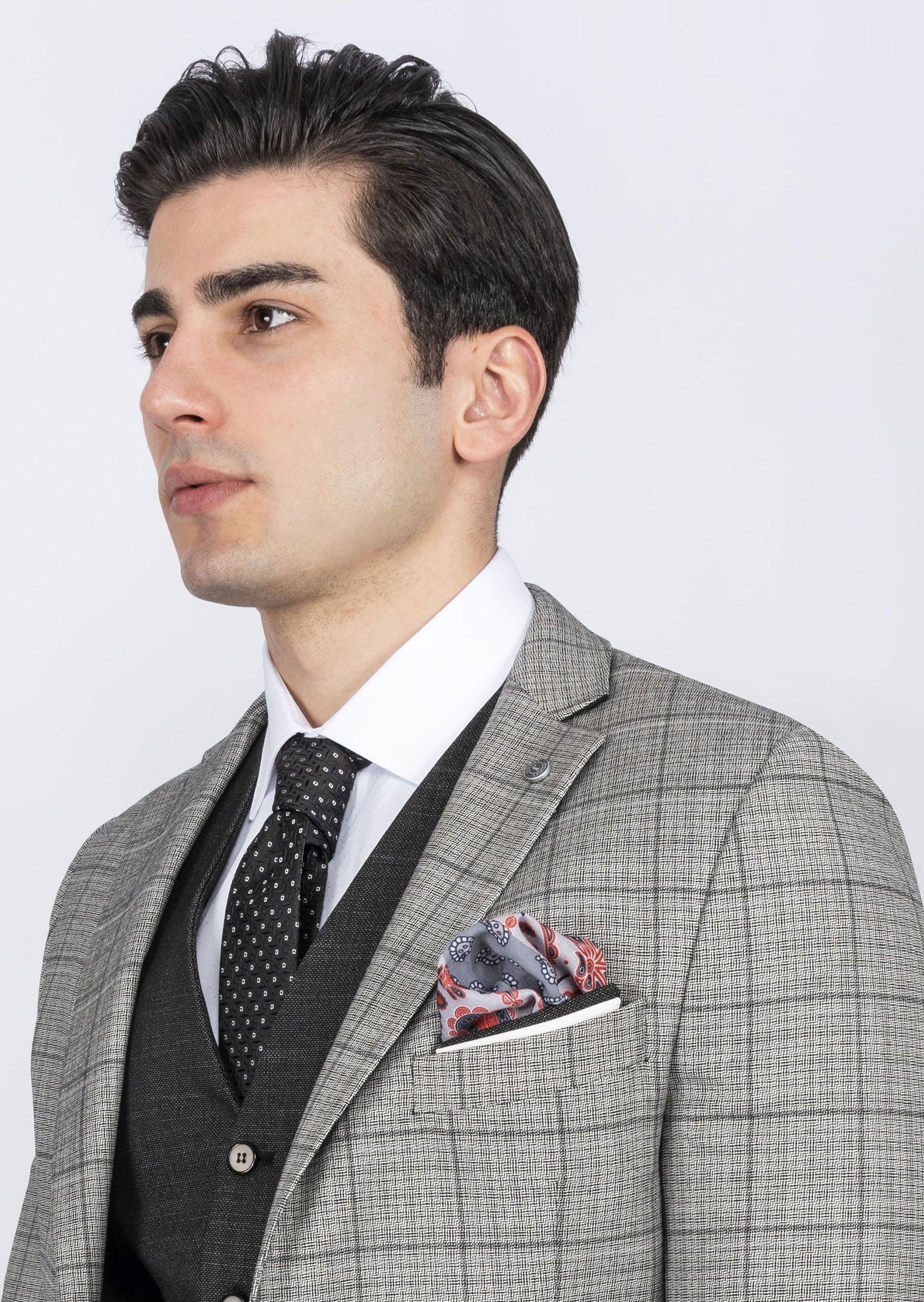 Grey Three-Piece Suit