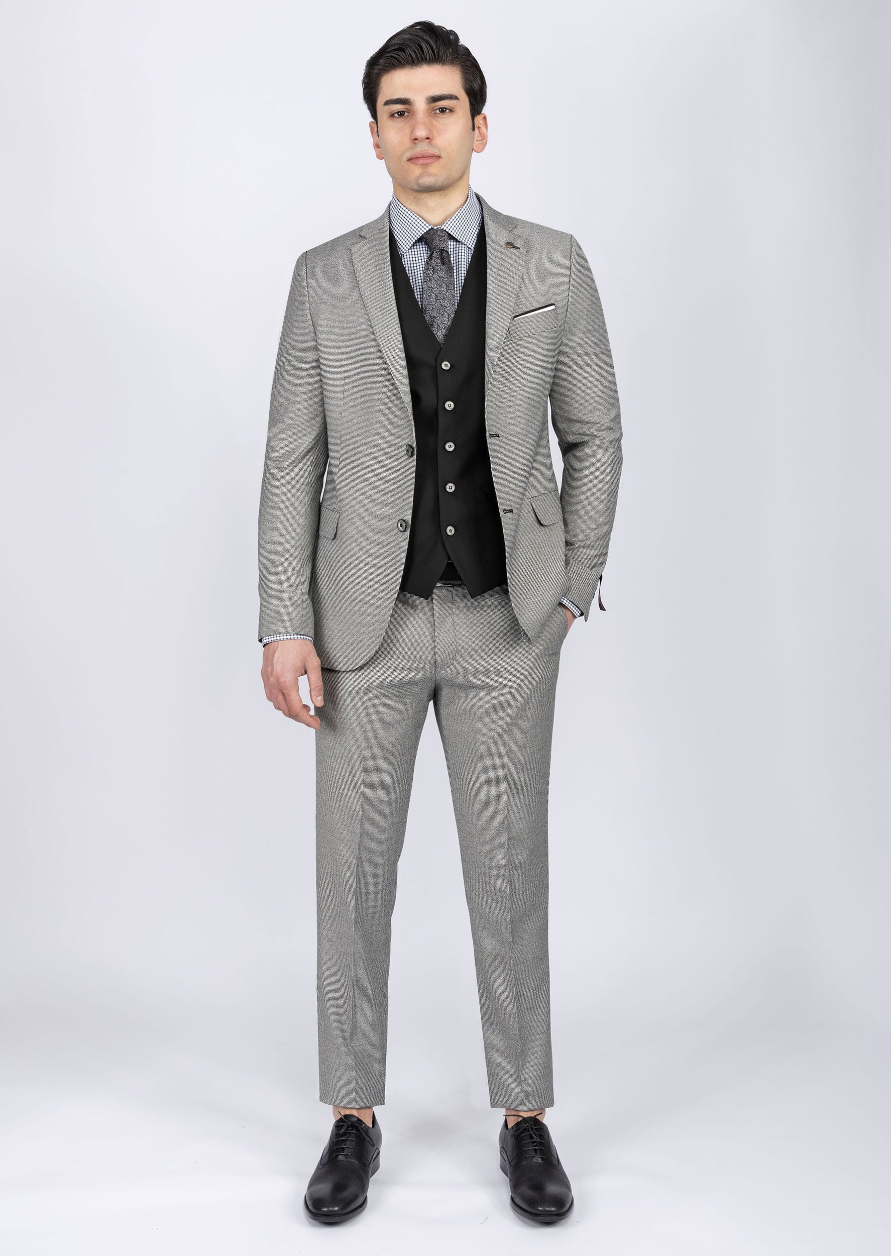 Black Three-Piece Suit