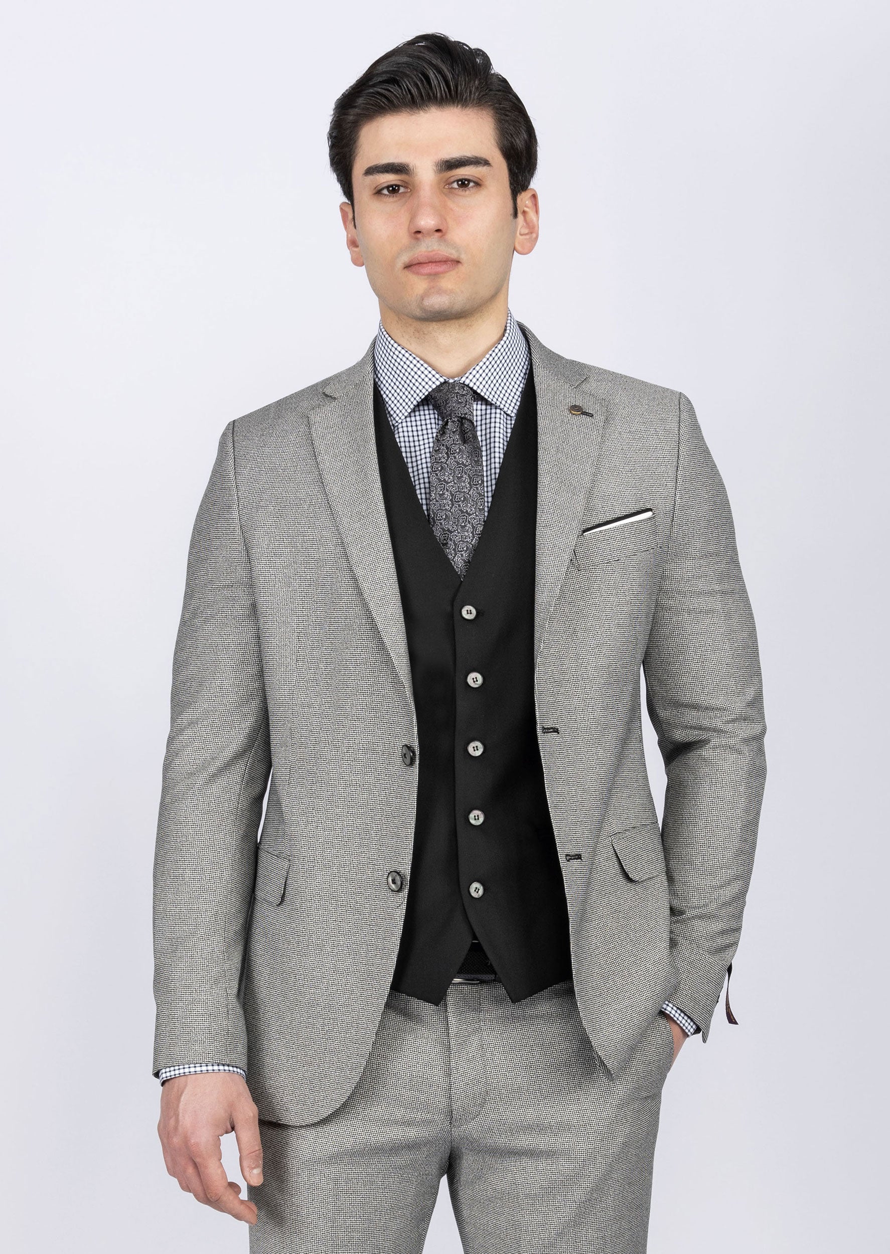 Black Three-Piece Suit