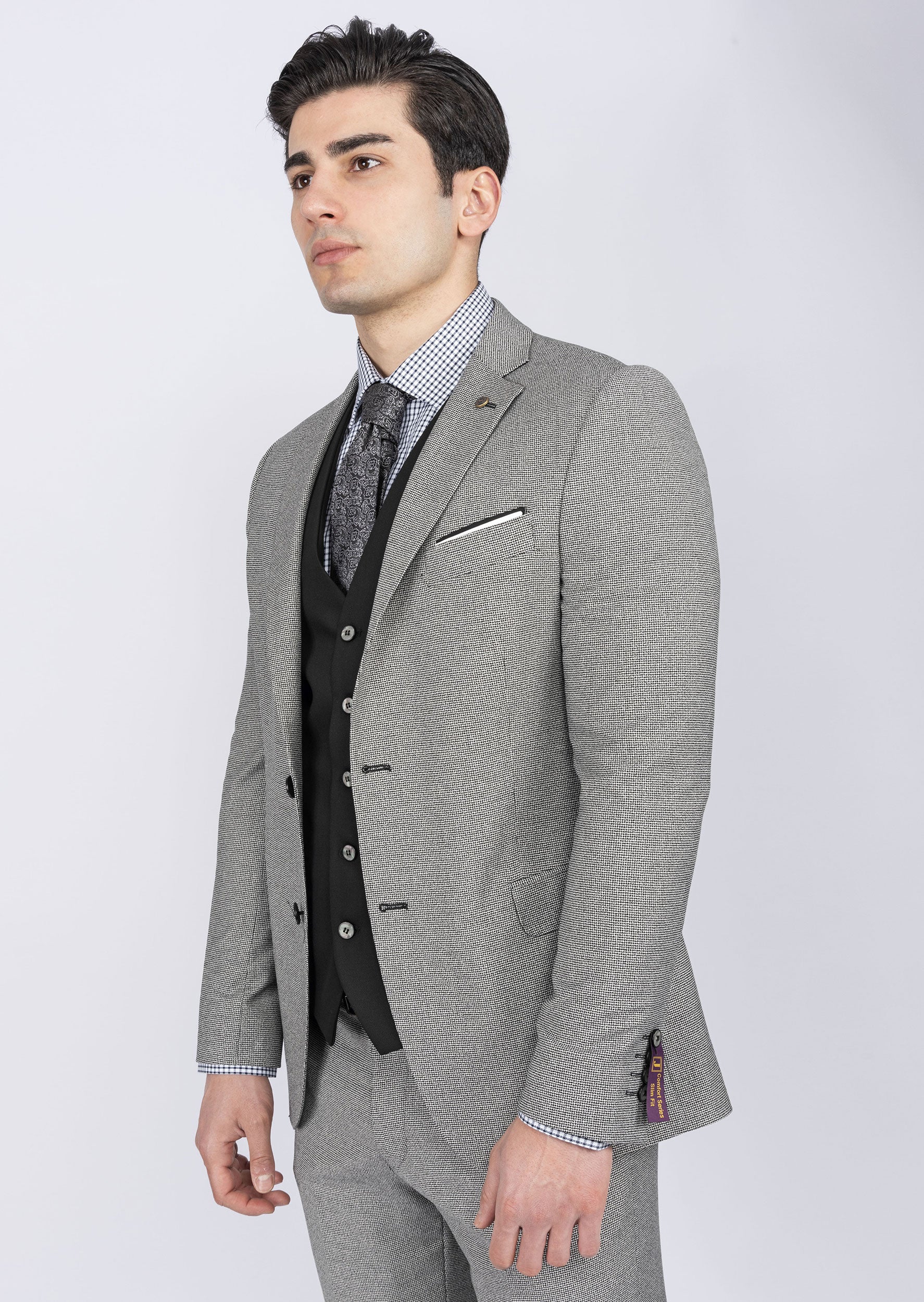 Black Three-Piece Suit