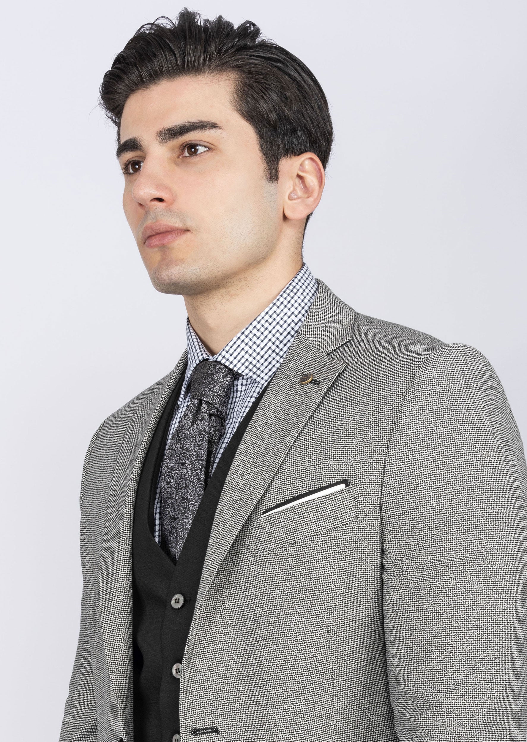 Black Three-Piece Suit