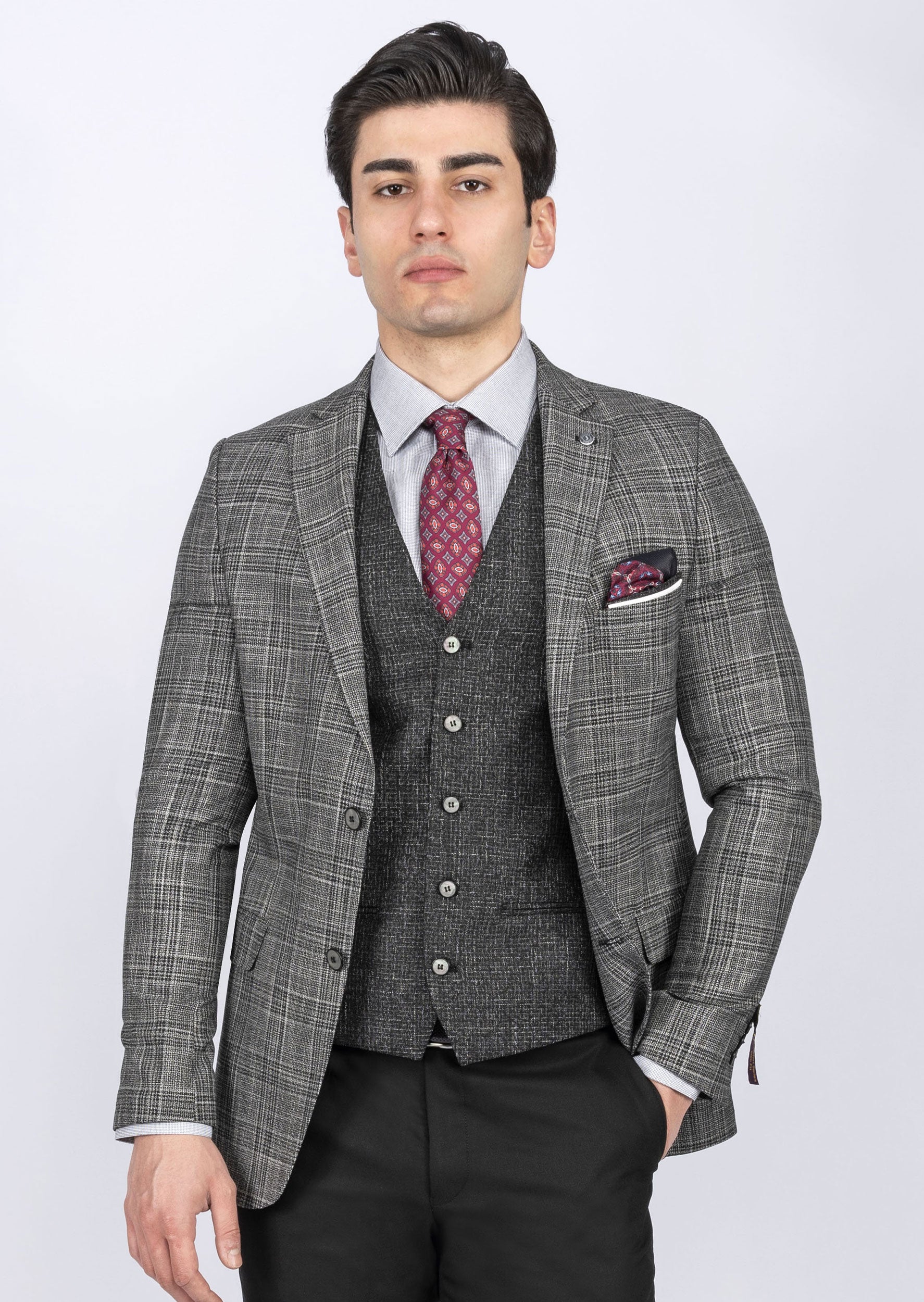 Black Three-Piece Suit