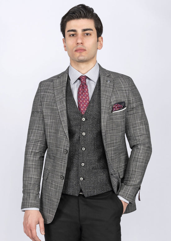 Black Three-Piece Suit
