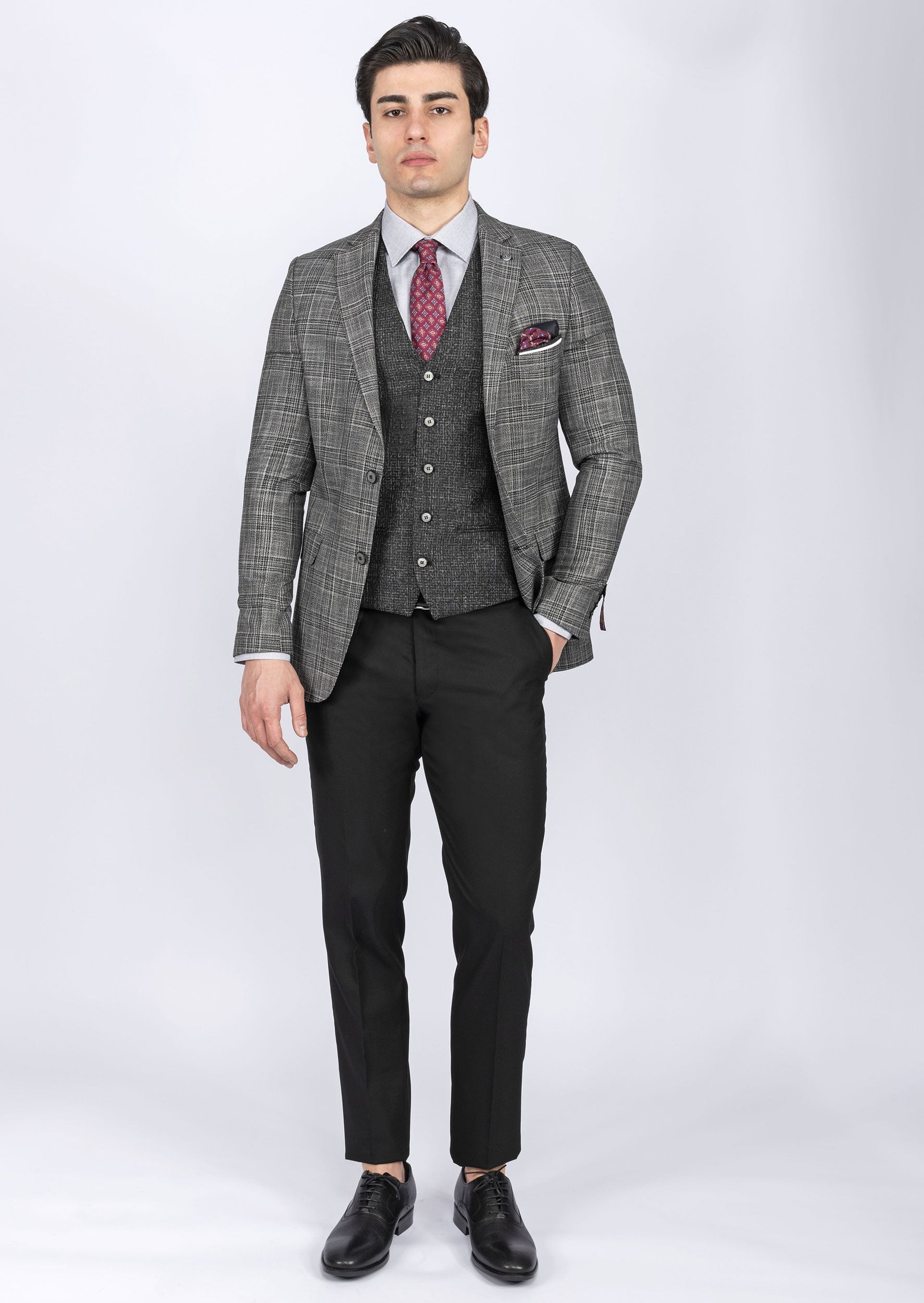 Black Three-Piece Suit