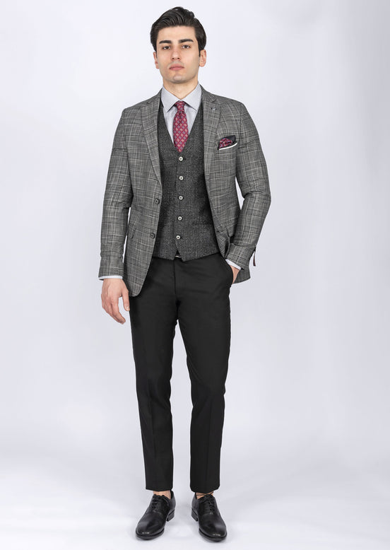 Black Three-Piece Suit