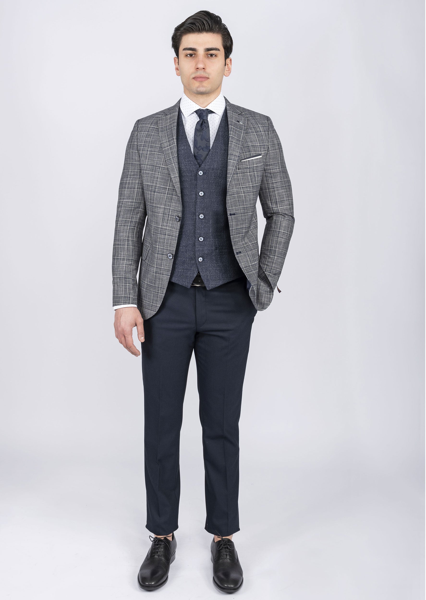Navy Three-Piece Suit