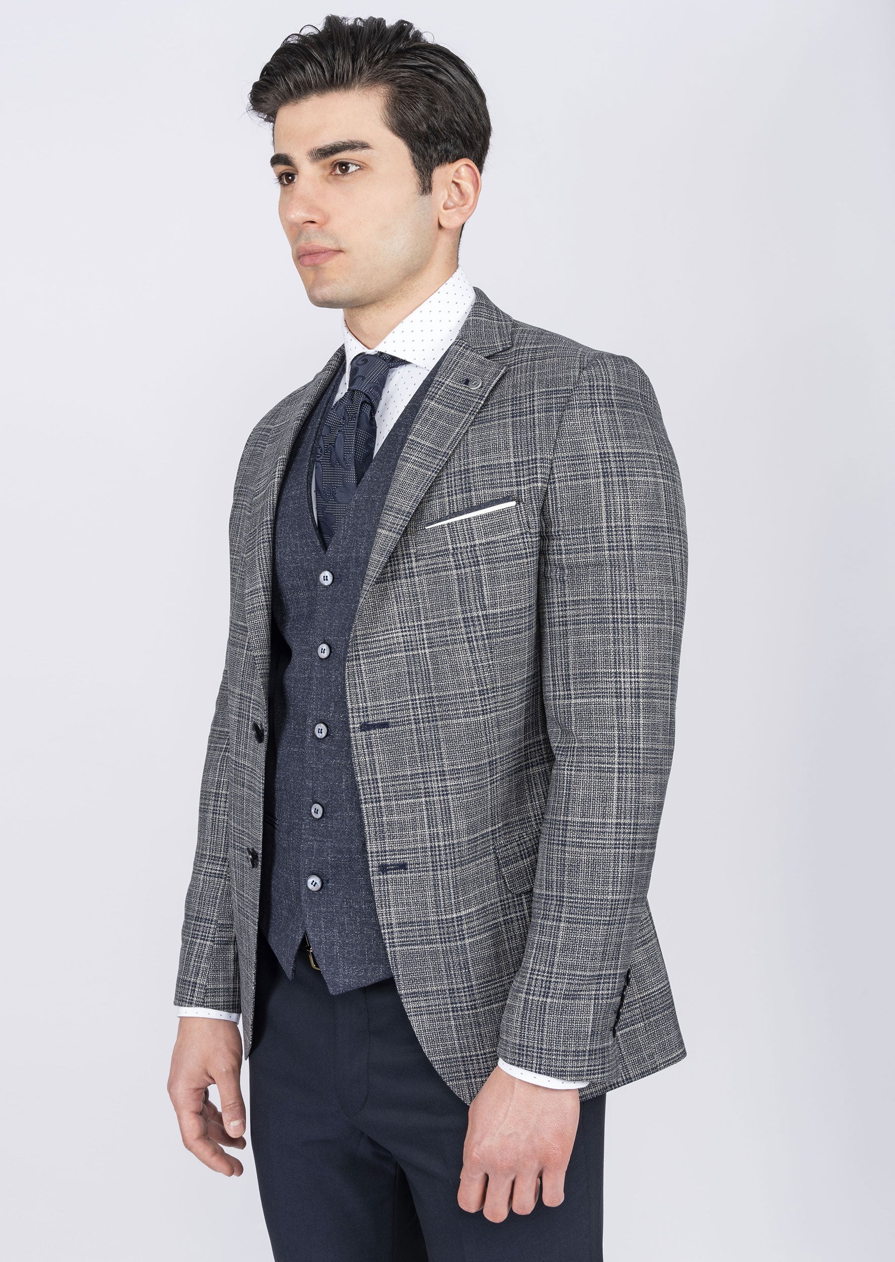 Navy Three-Piece Suit