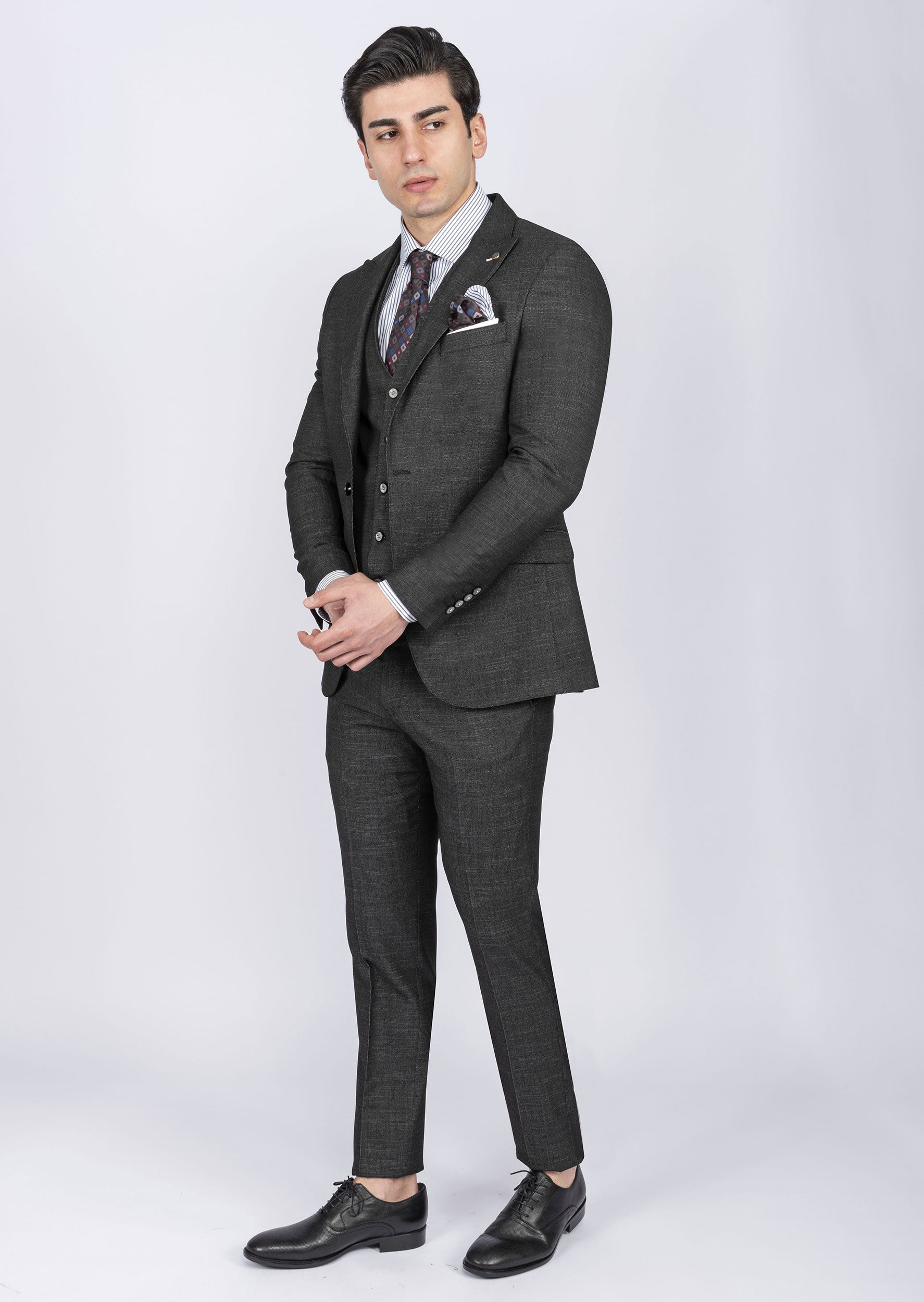 Black Three-Piece Suit