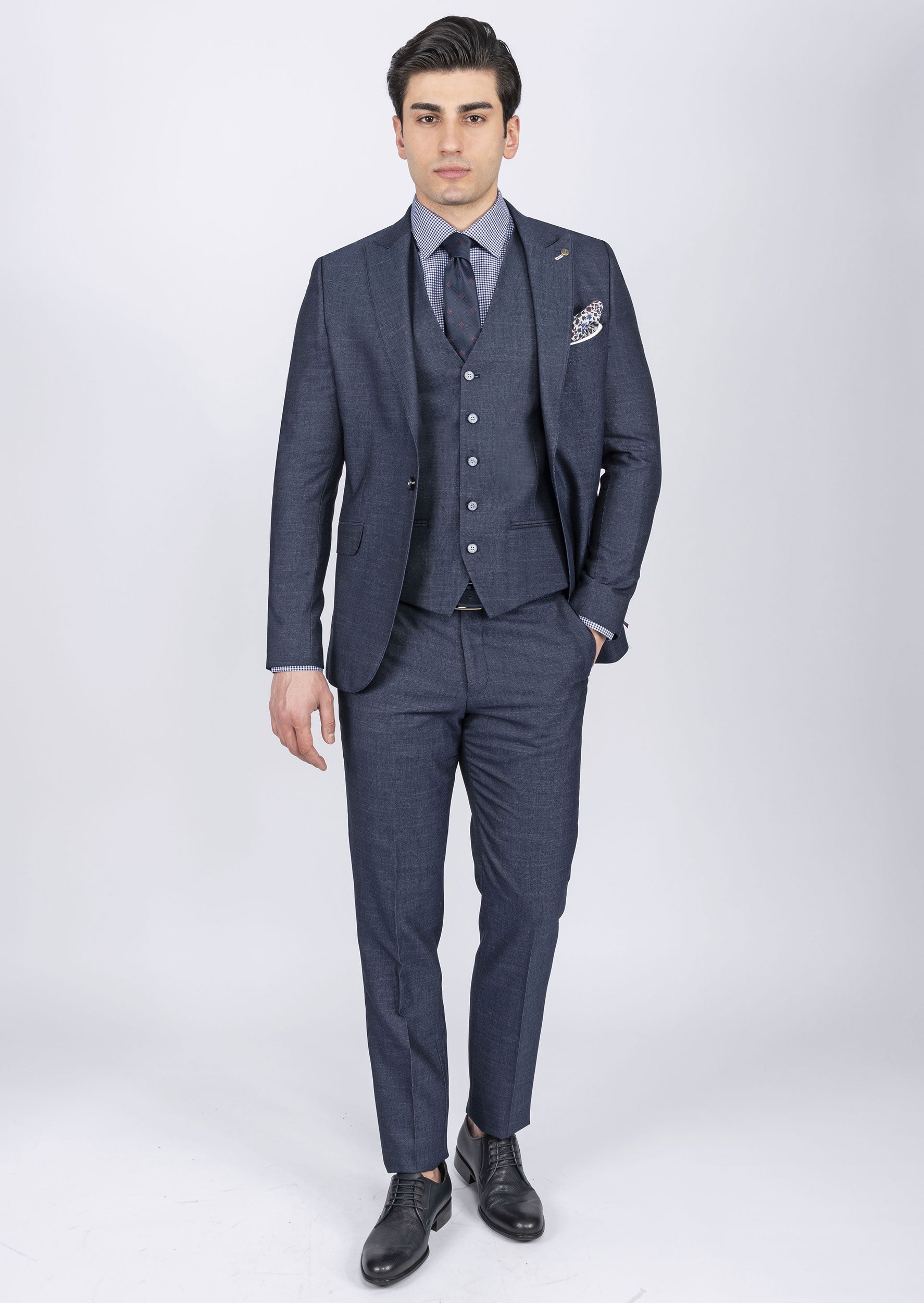 Navy Three-Piece Suit