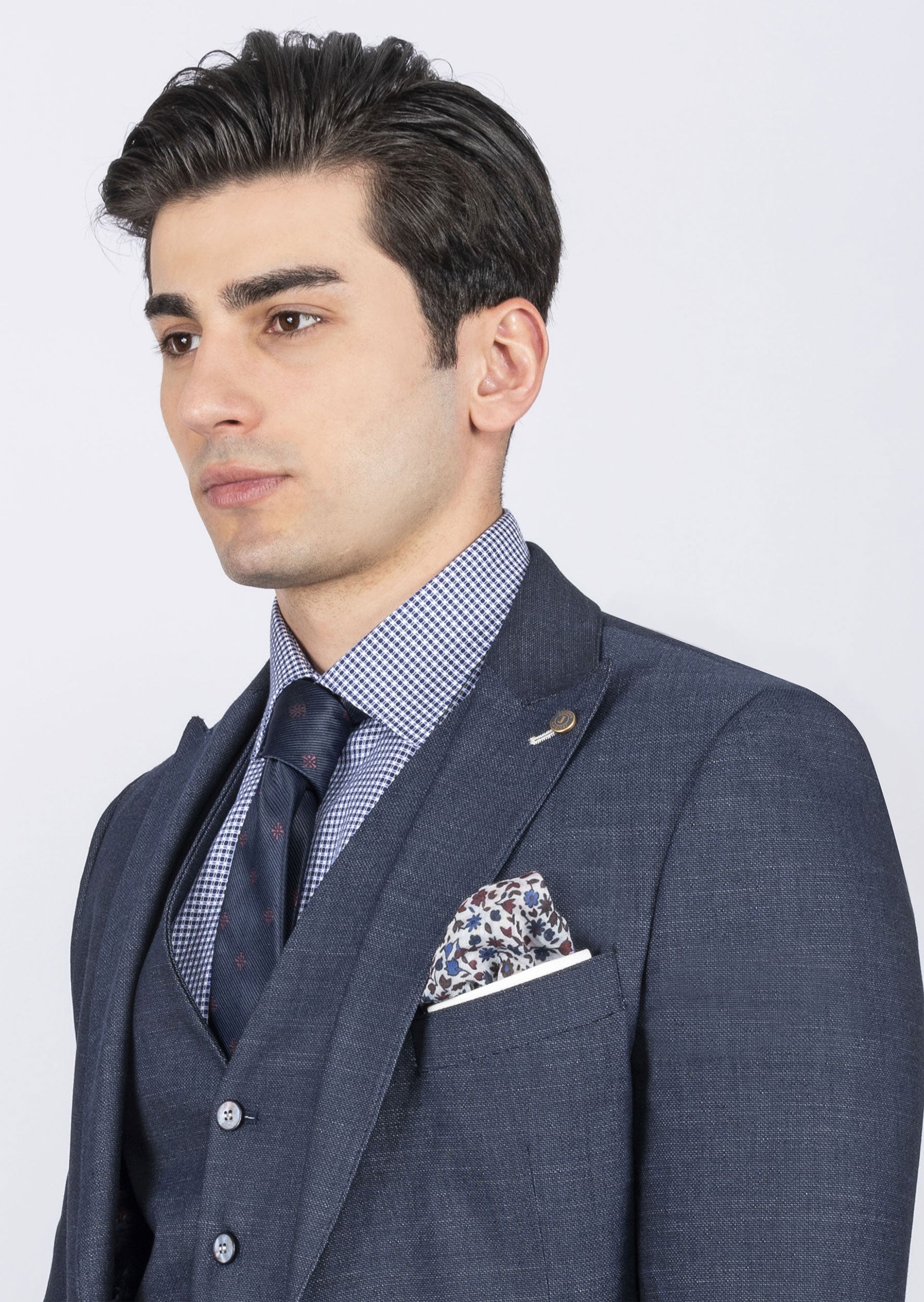 Navy Three-Piece Suit