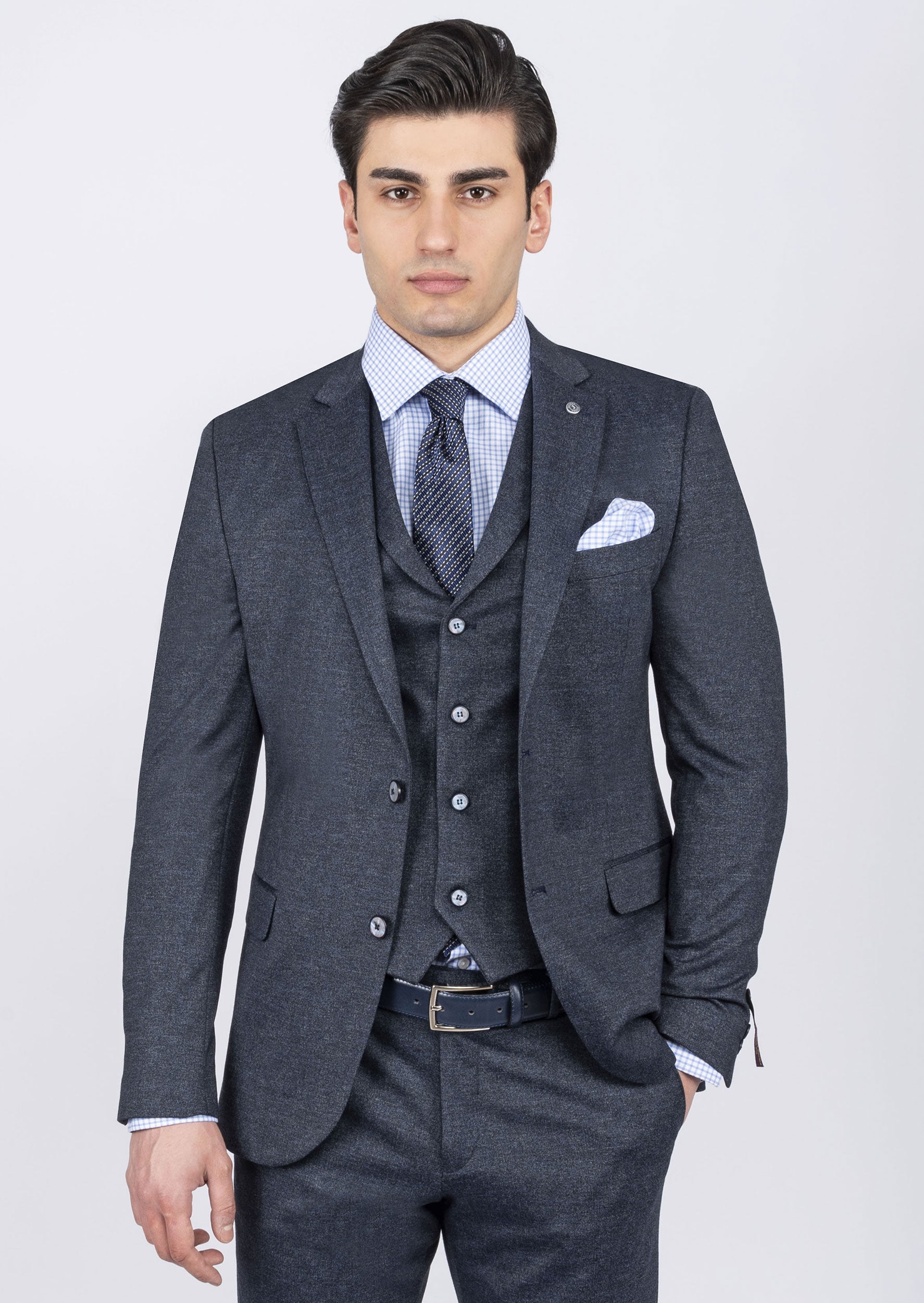 Royal Blue Three-Piece Suit