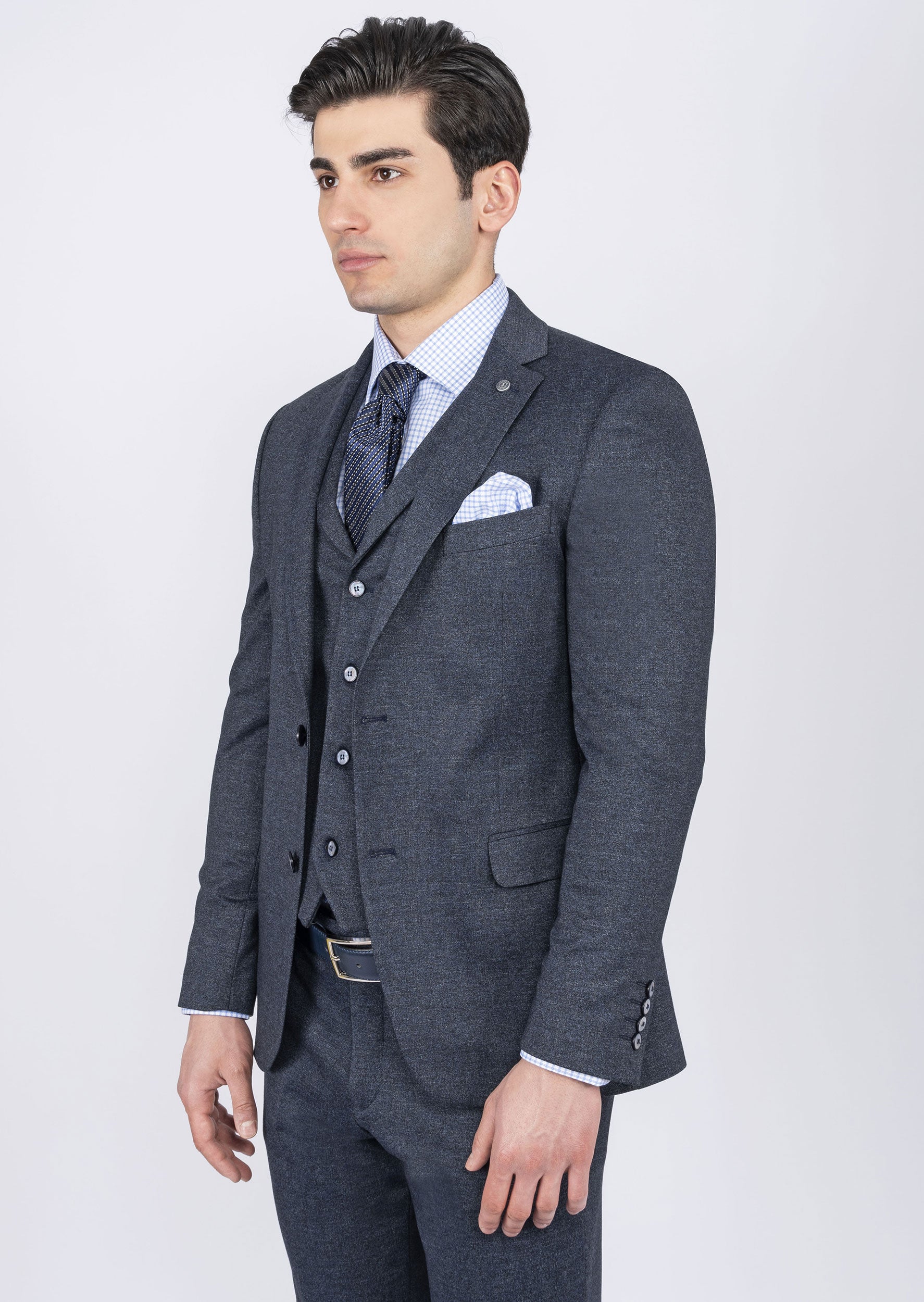 Royal Blue Three-Piece Suit