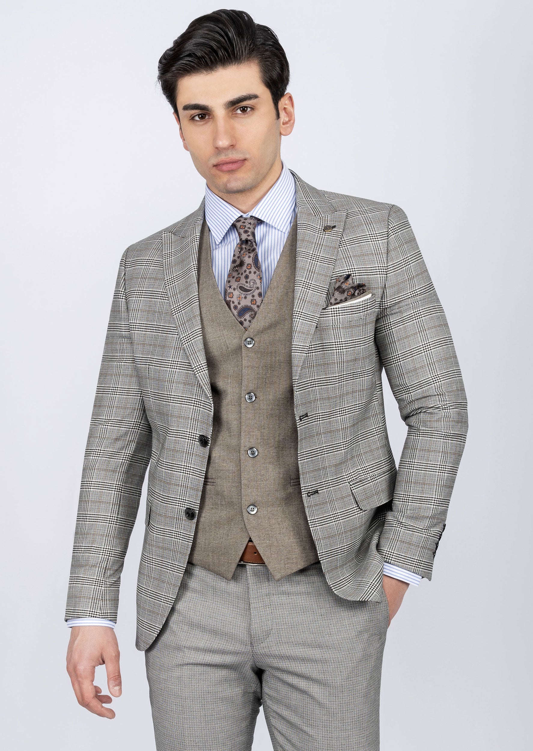 Black Three-Piece Suit