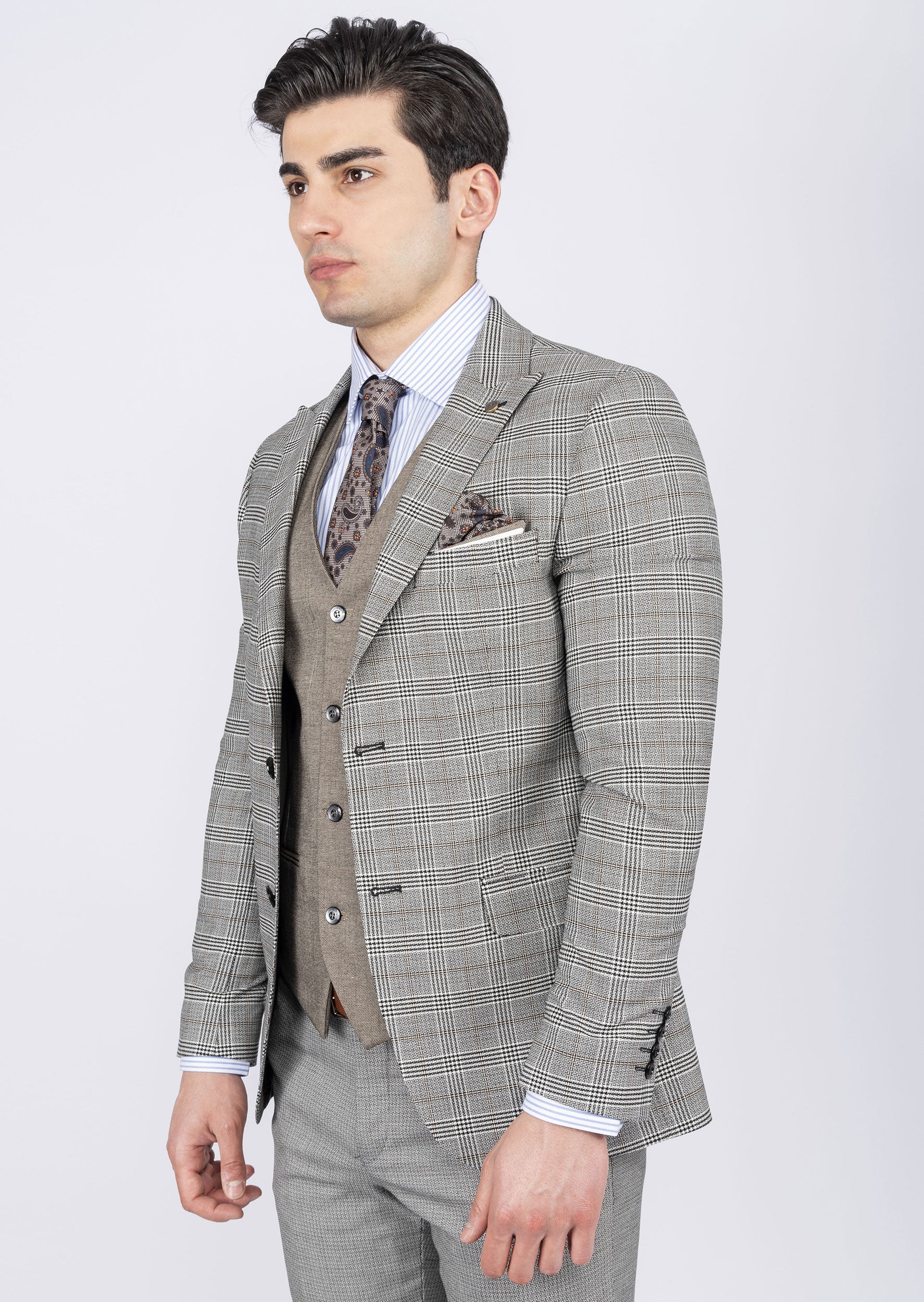 Black Three-Piece Suit
