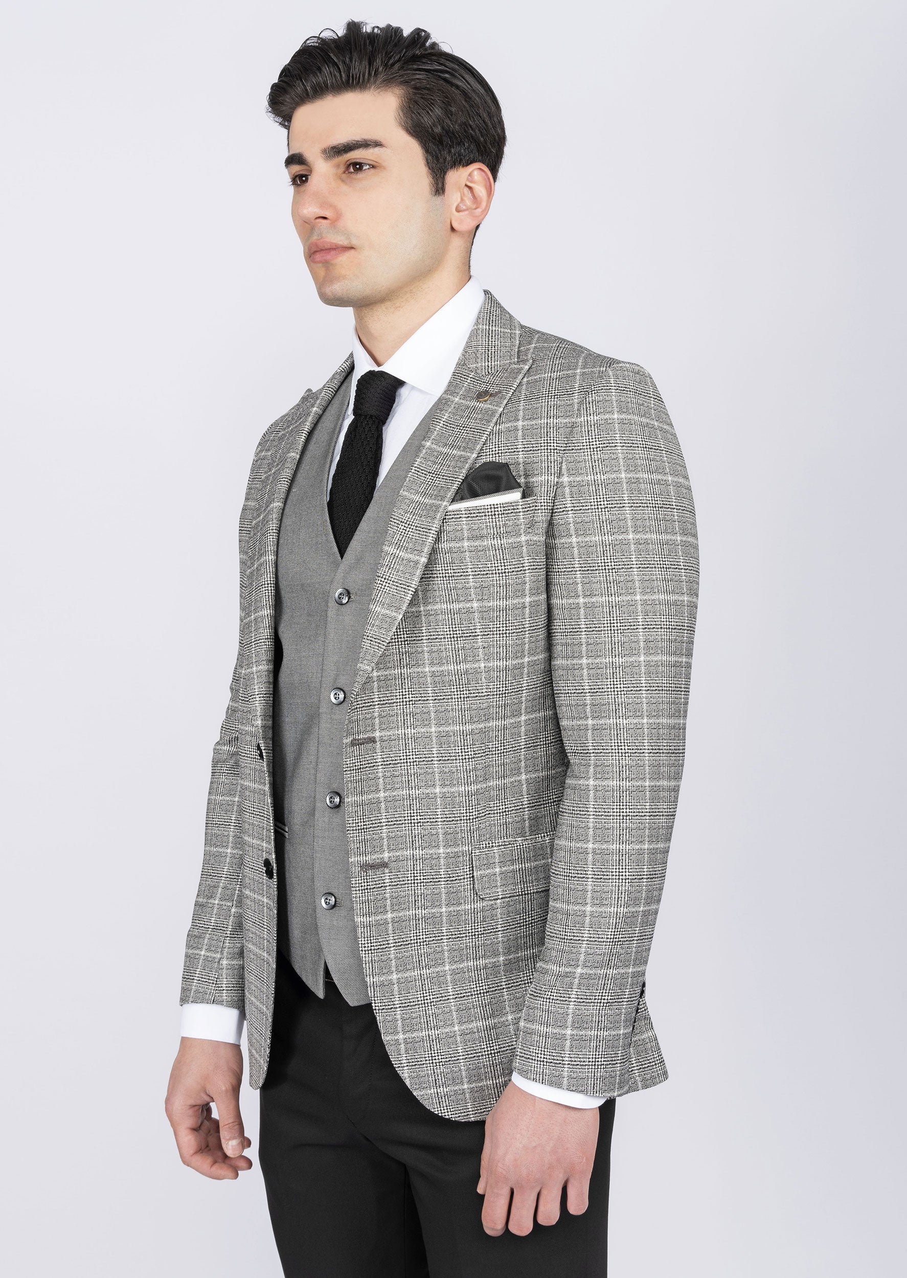 Black Three-Piece Suit