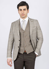 Brown Three-Piece Suit
