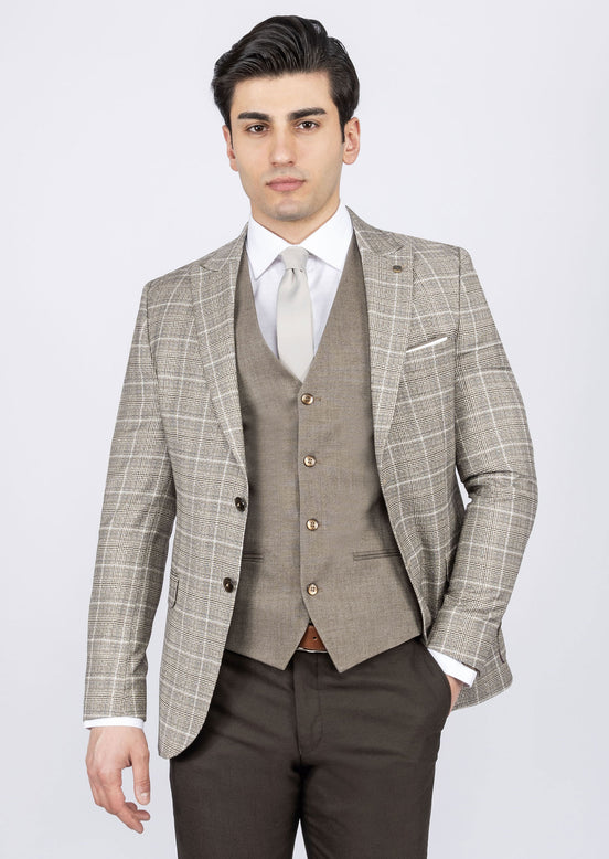 Brown Three-Piece Suit