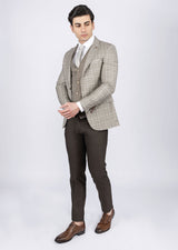 Brown Three-Piece Suit