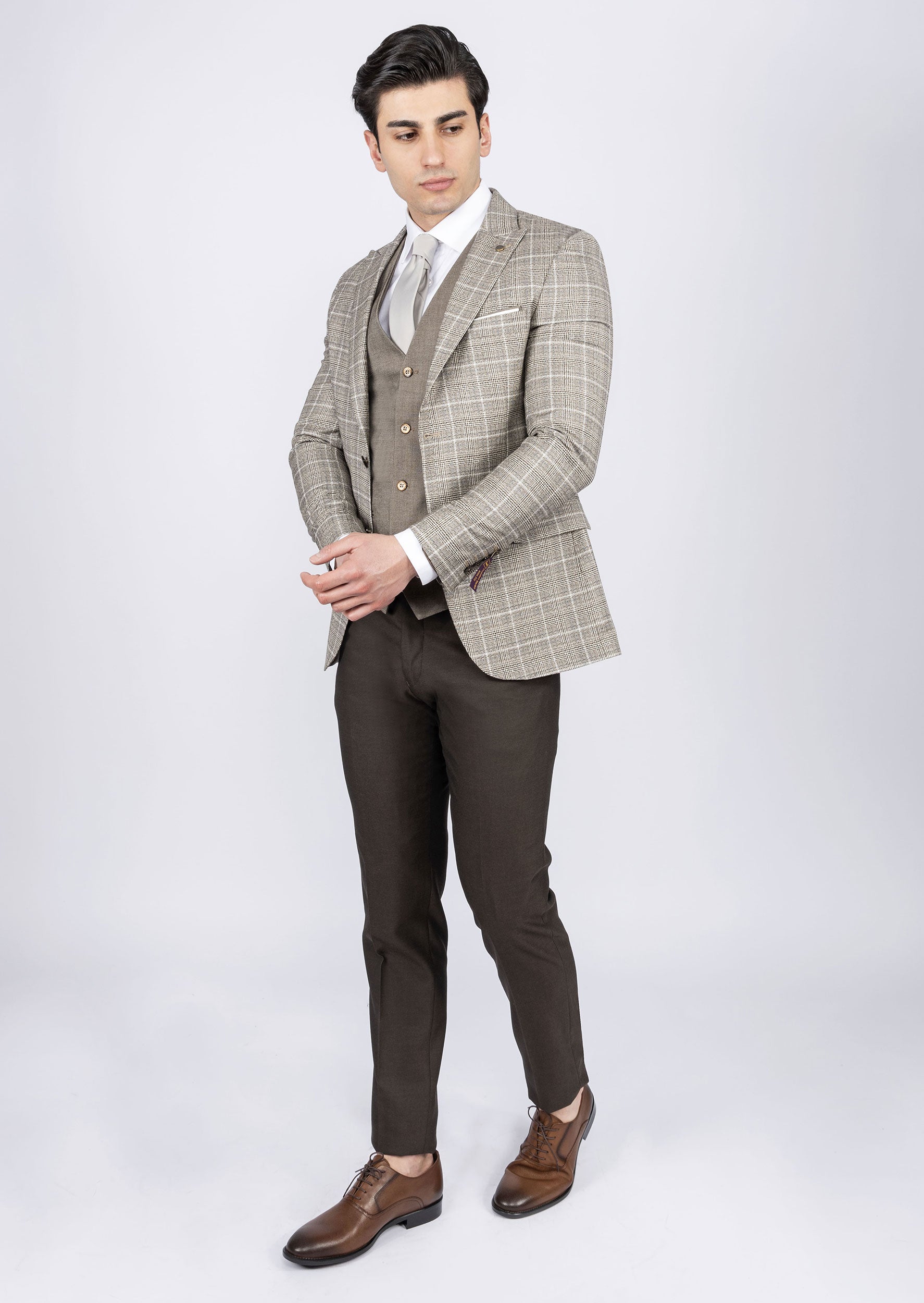 Brown Three-Piece Suit