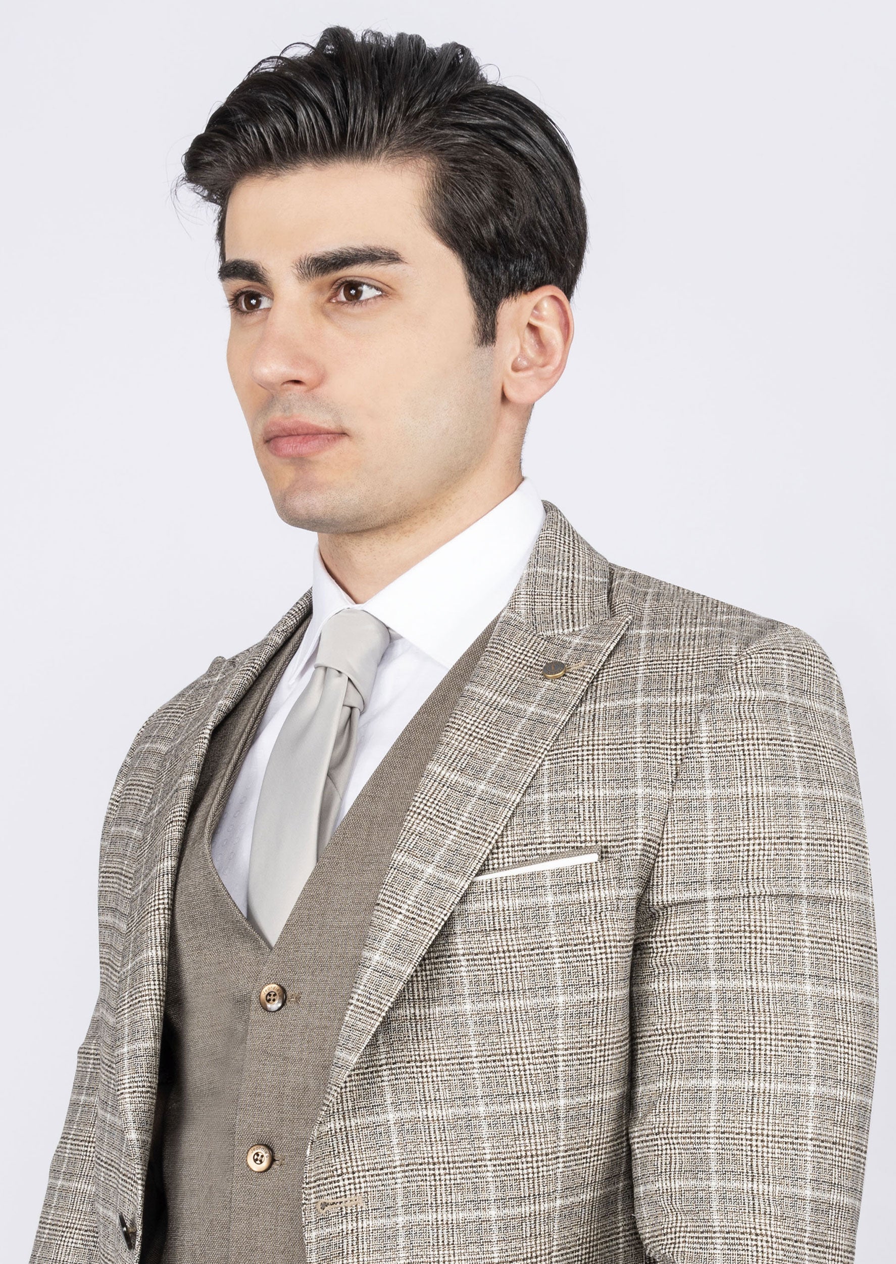 Brown Three-Piece Suit